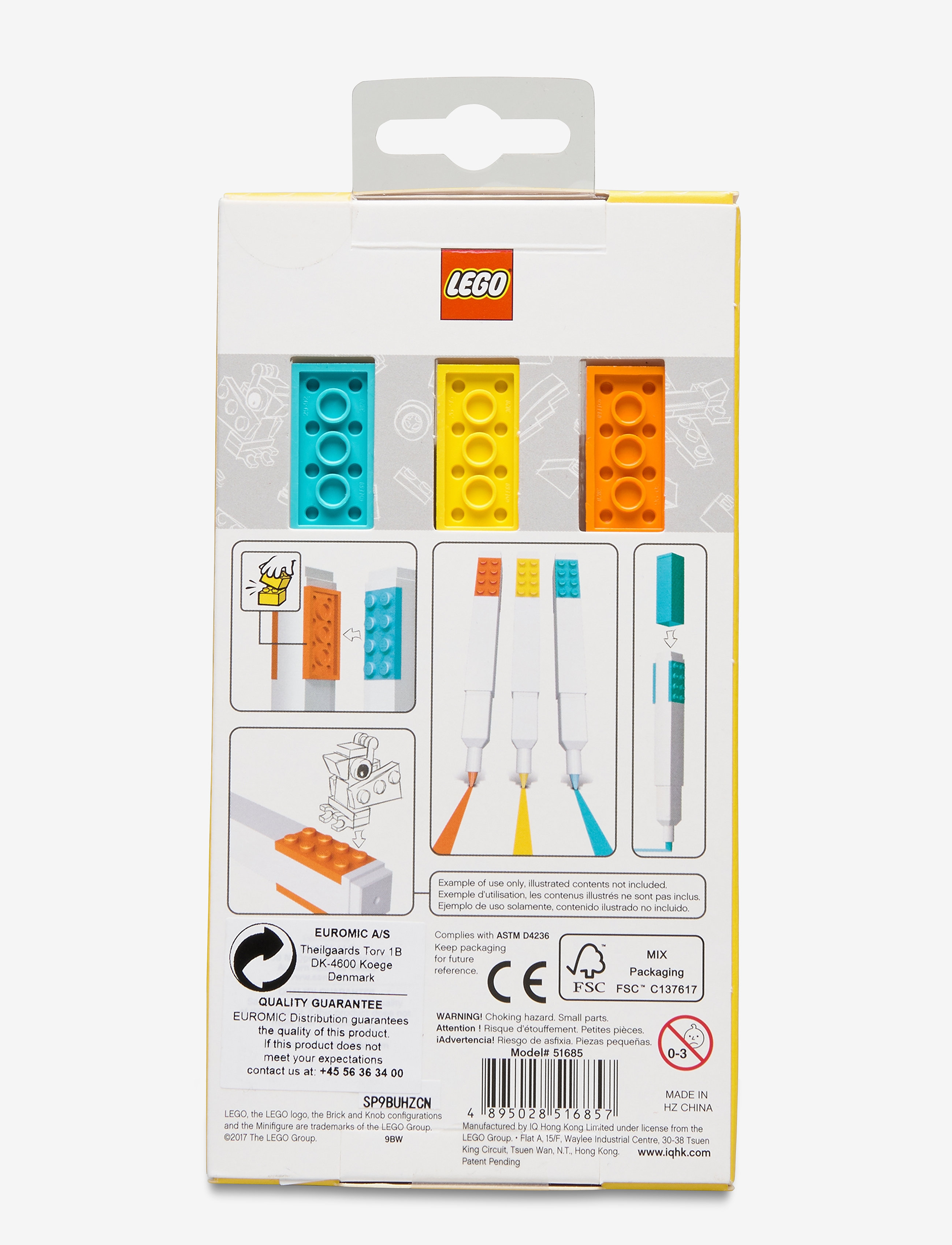 LEGO - LEGO STATIONERY overstregningstusch - blyanter - yellow - 1