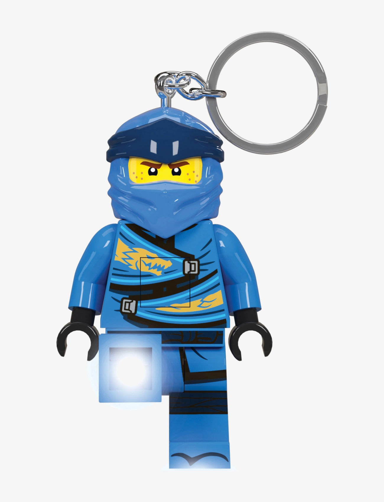EUROMIC Lego Ninjago Legacy Jay Nøglering Med Led-Lys Blau - One Size - Kinder