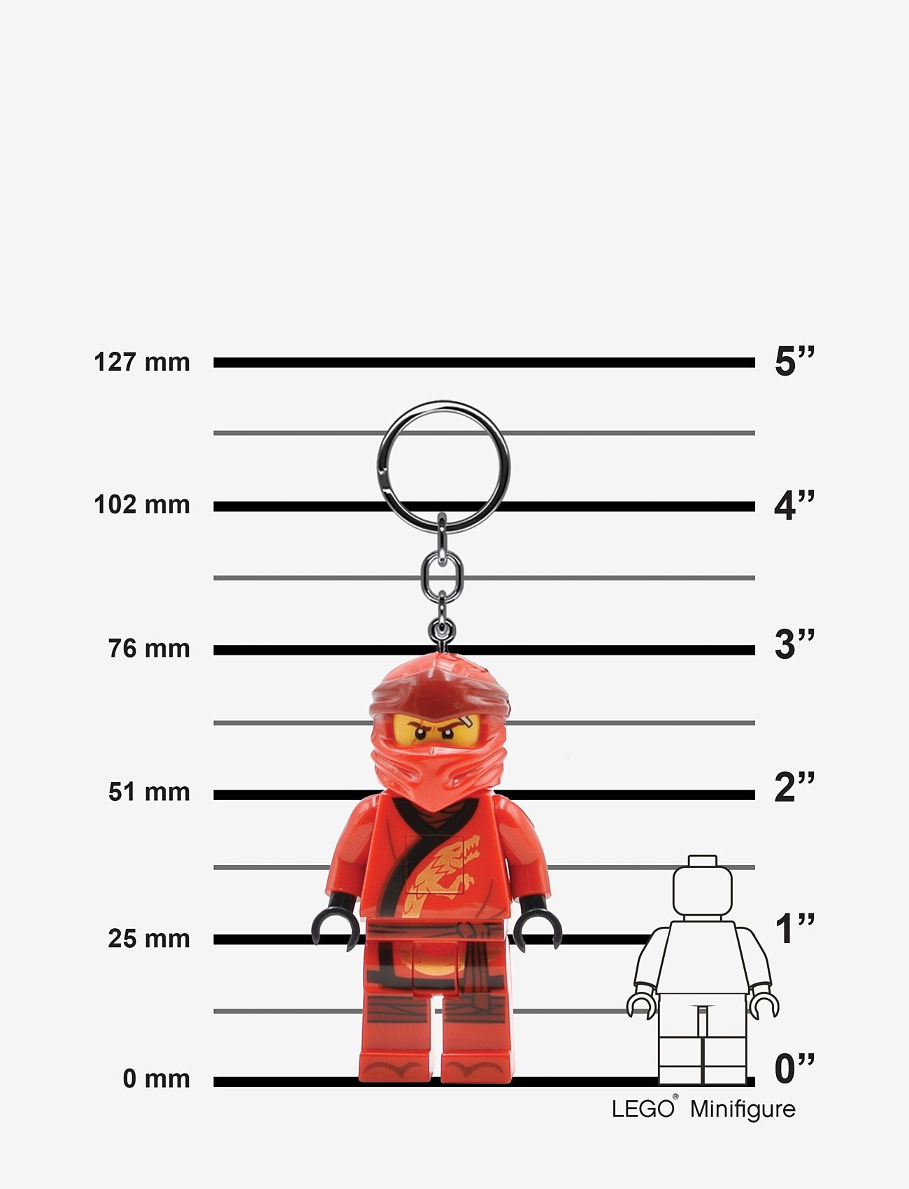 Ninjago - LEGO NINJAGO LEGACY KAI Nøglering med LED-lys - nøgleringe - red - 4