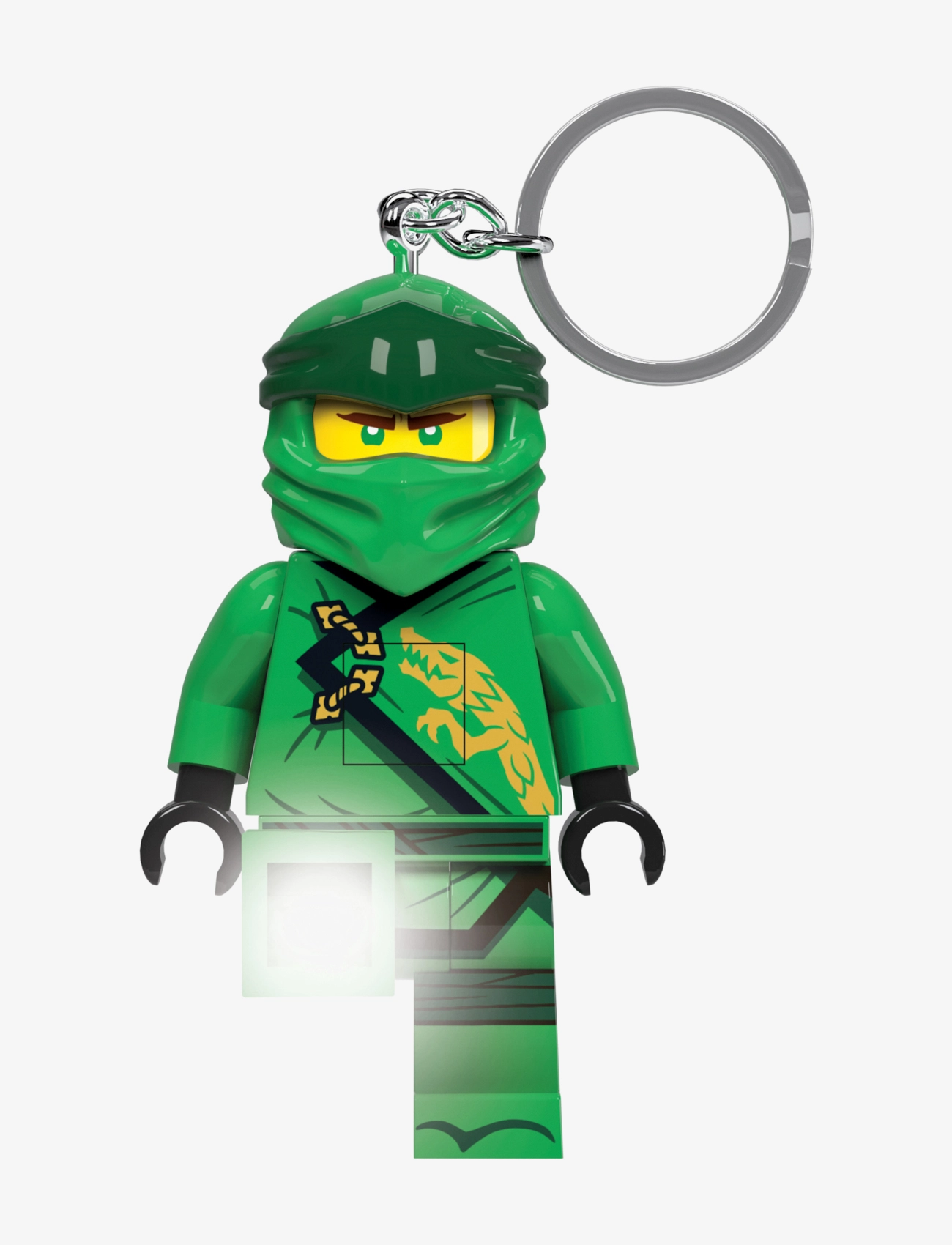 Ninjago Lego Legacy Lloyd Nøglering Med Led-Lys, One Size, Bags, Grün - Bag Tags, Kinder