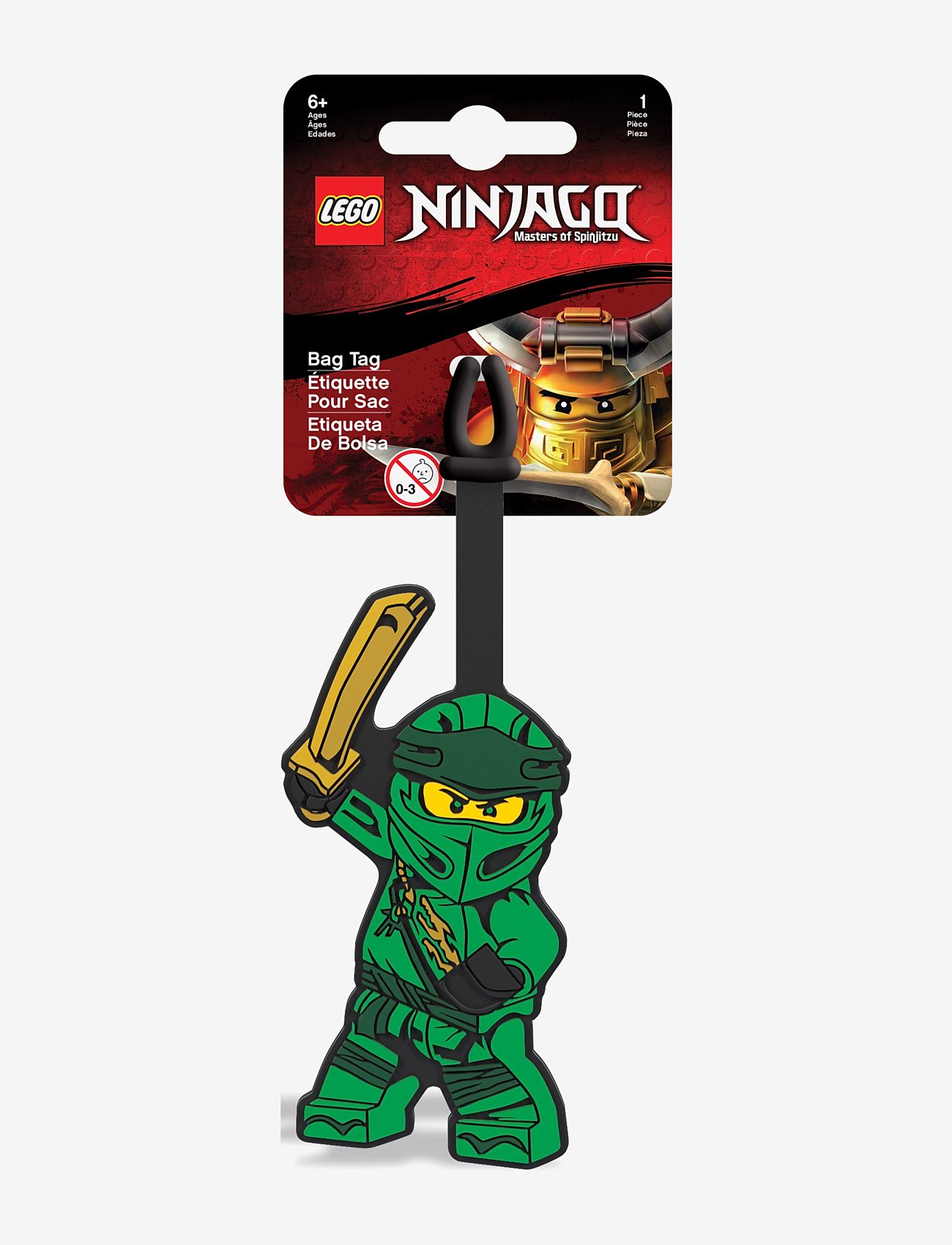 Euromic - LEGO NINJAGO Bag tag, LLOYD - green - 3
