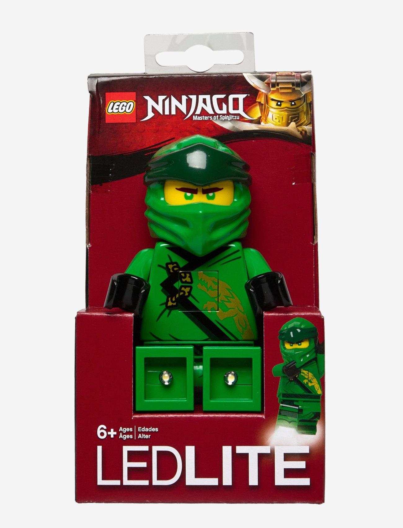 Ninjago - LEGO NINJAGO, Lommelygte med LED-lys, LLOYD 300% - elektronik & media - green - 1