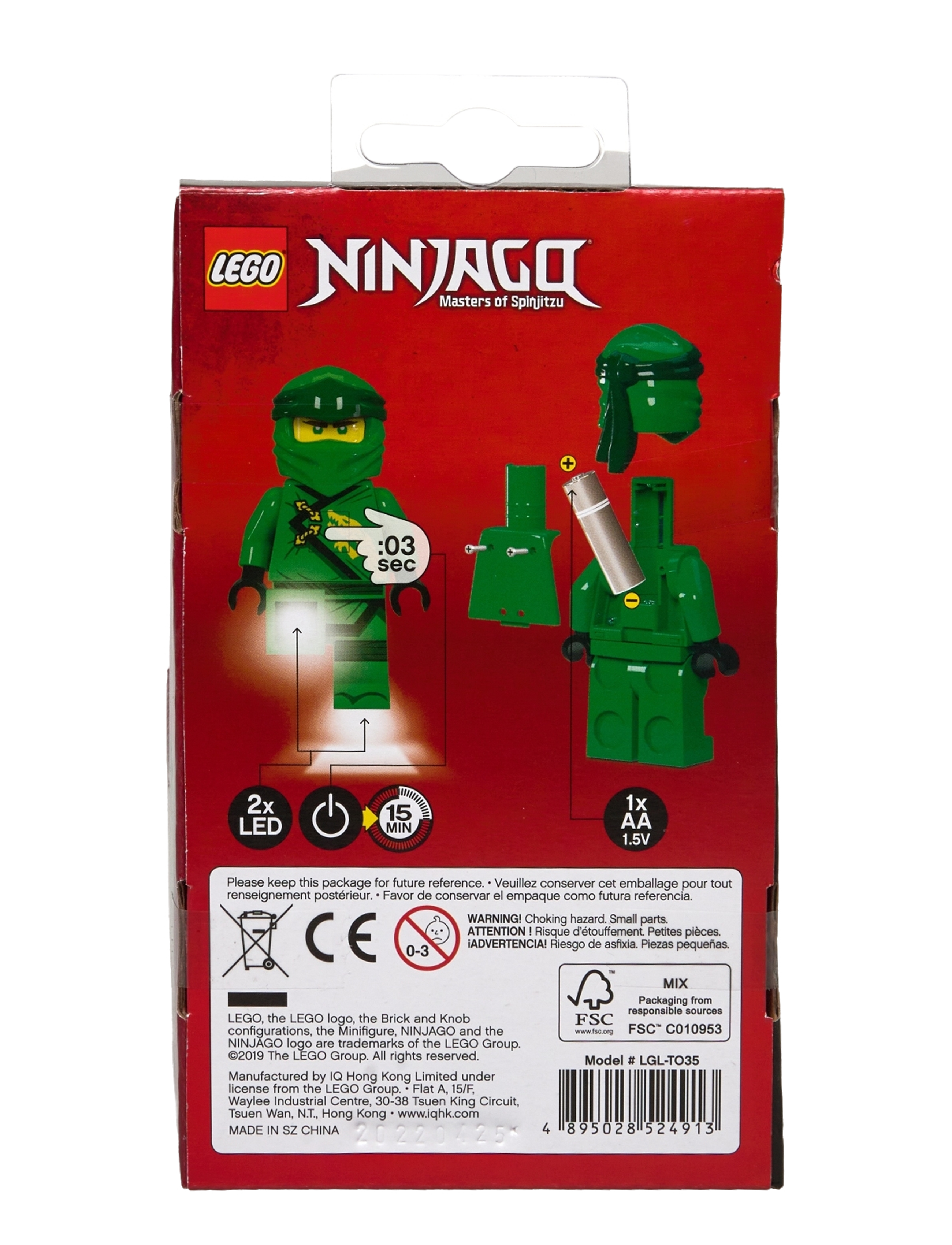 Ninjago - LEGO NINJAGO,Torch with LED light, LLOYD 300% - elektronik & media - green - 2