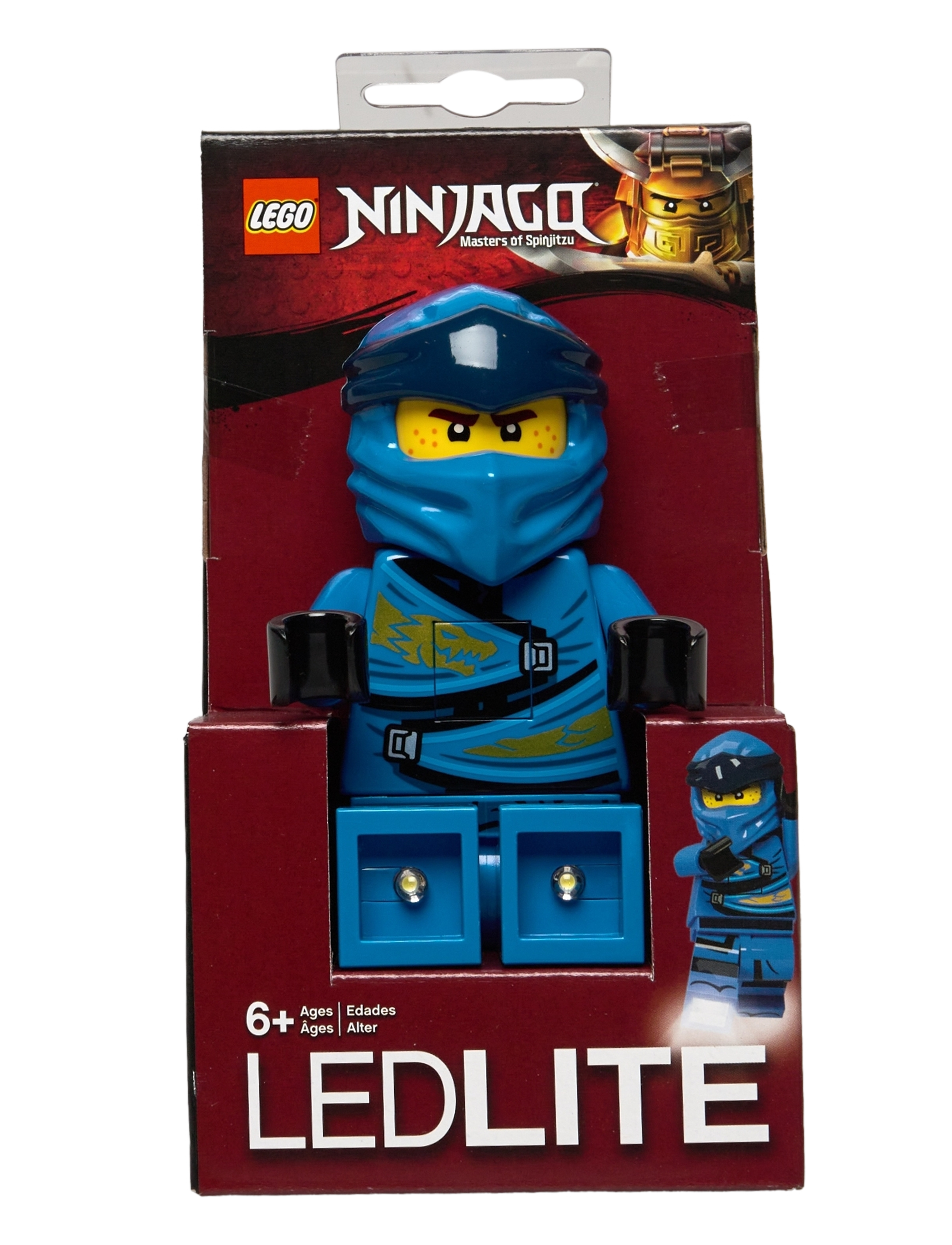 Ninjago Lego Ninjago, Lommelygte Med Led-Lys, Jay 300%, One Size, Bags, Blau - Bag Tags, Kinder