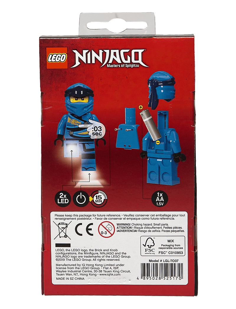 Ninjago - LEGO NINJAGO,Torch with LED light, JAY 300% - blue - 2