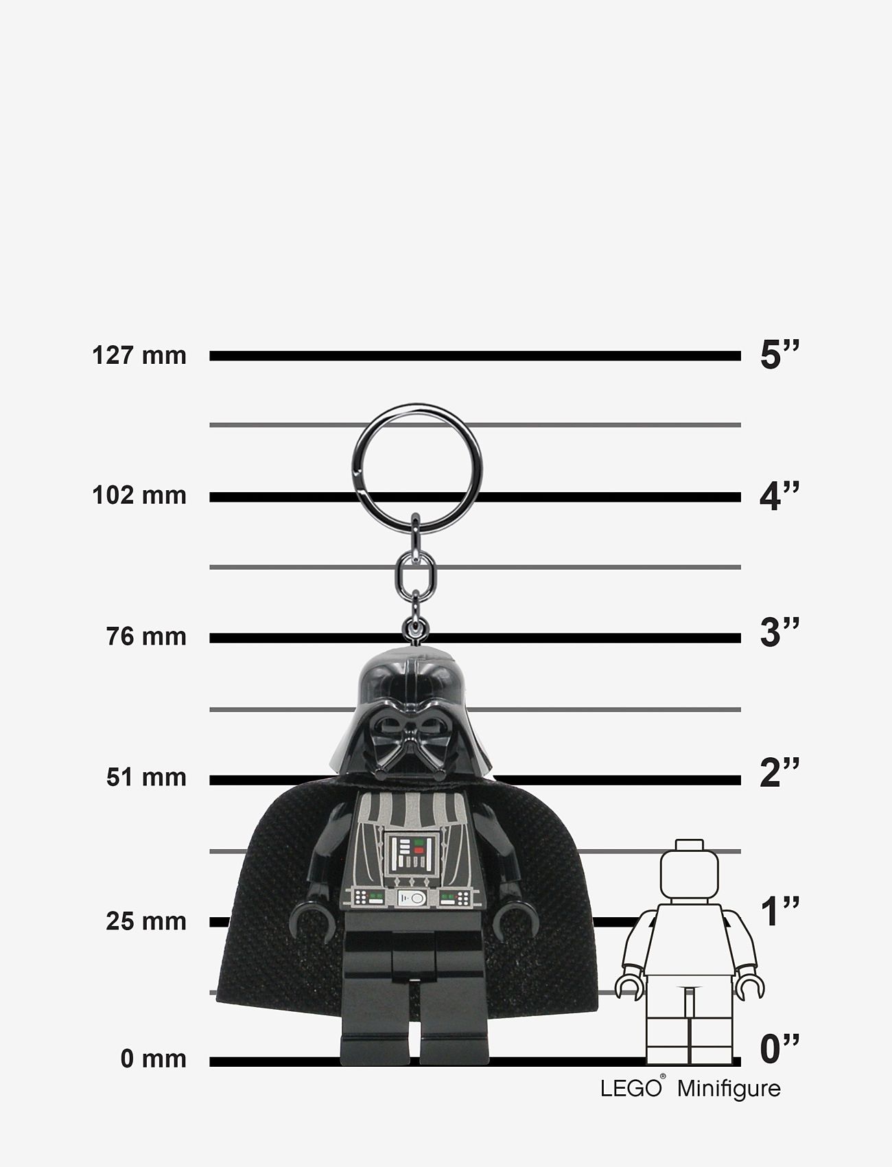 Euromic - DARTH VADER Key chain with LED light - die niedrigsten preise - black - 5