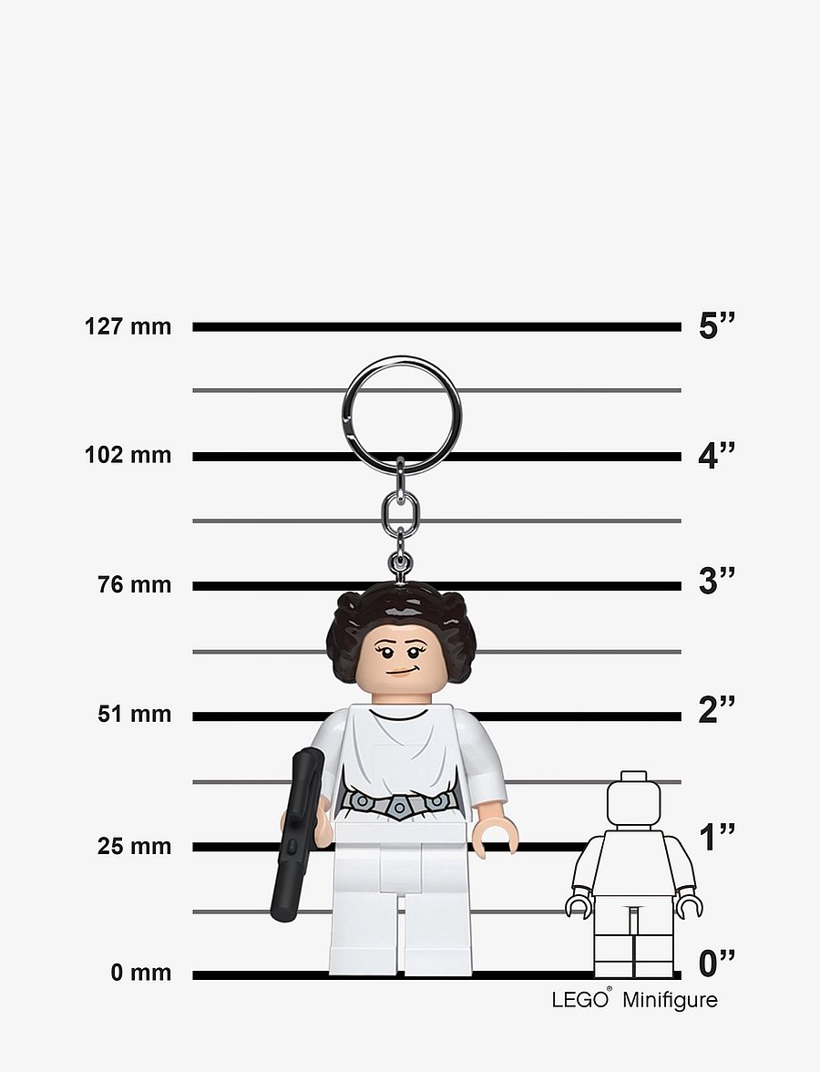 Euromic - LEGO PRINCESS LEIA w/BLASTER Key chain w/LED light - white - 5