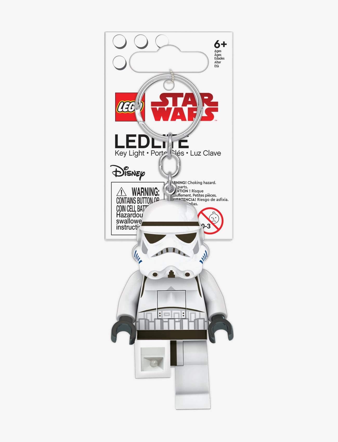 Star Wars Lego Stormtrooper Nøglering Med Led-Lys, One Size, Bags, Mehrfarbig/gemustert - Bag Tags, Kinder
