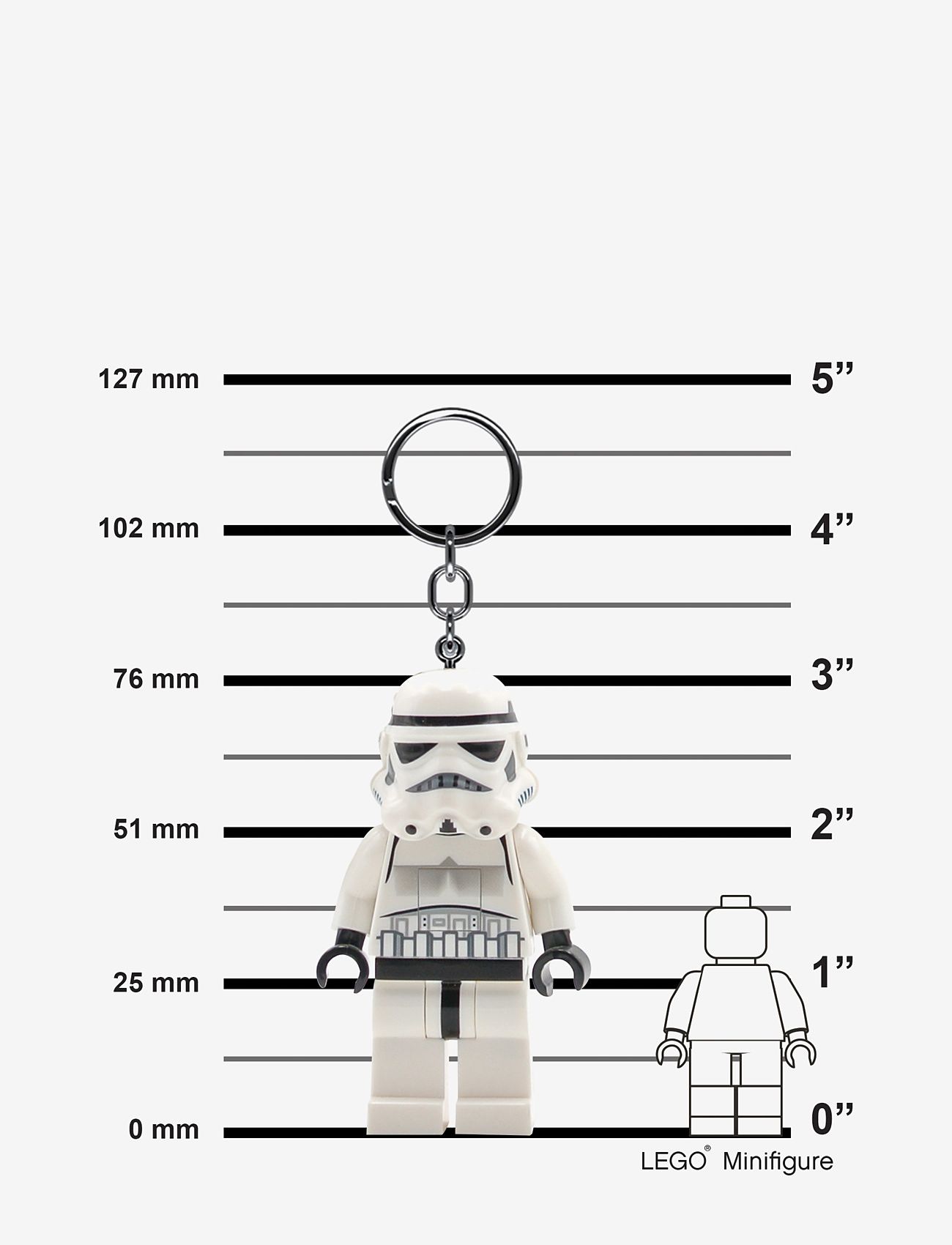 Star Wars - LEGO STORMTROOPER Key chain with LED light - schlüsselanhänger - white - 1