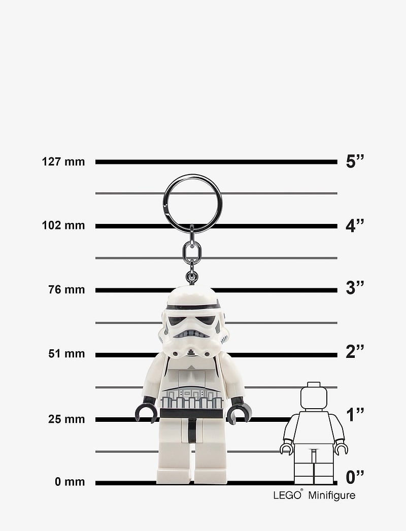 Star Wars - LEGO STORMTROOPER Key chain with LED light - schlüsselanhänger - white - 1