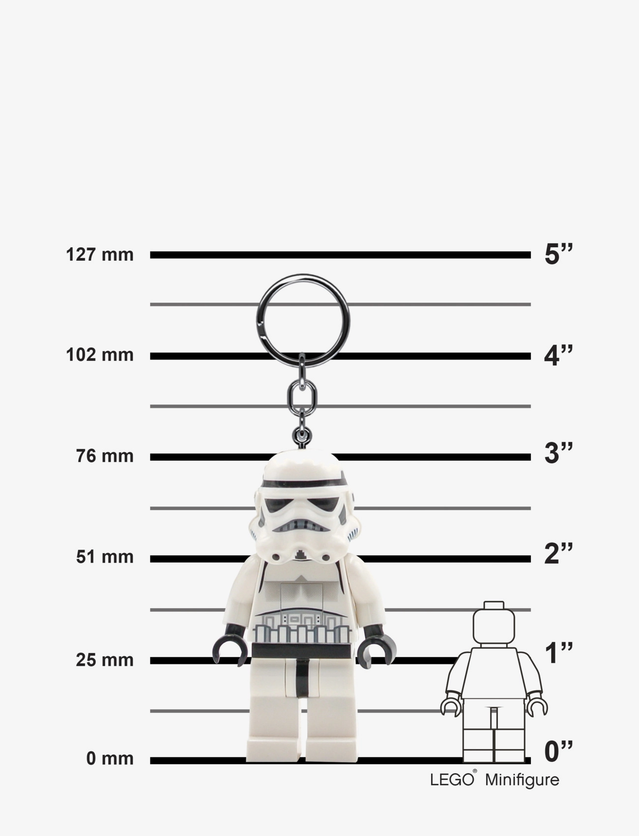Star Wars - LEGO STORMTROOPER Key chain with LED light - schlüsselanhänger - white - 1