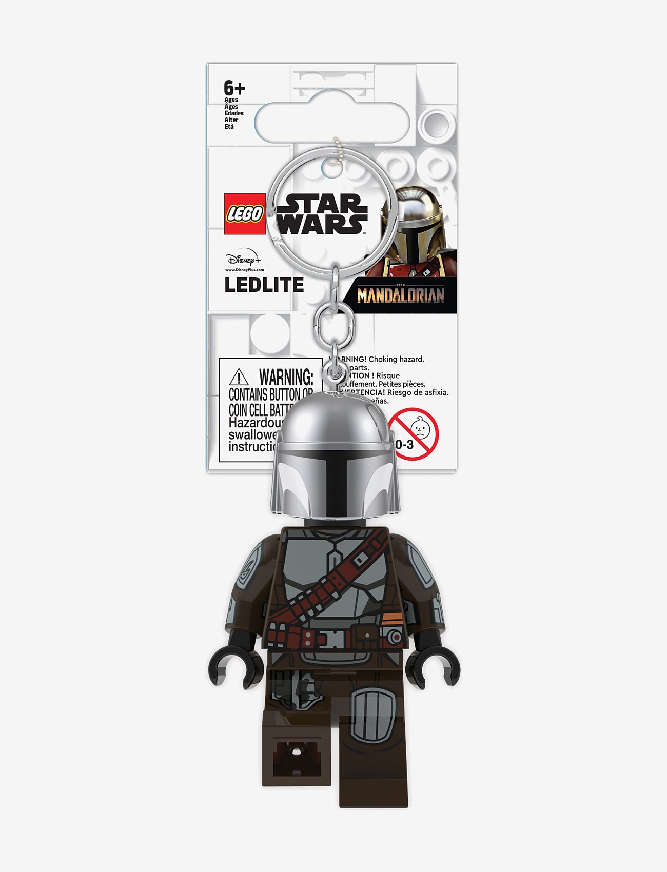 Star Wars - LEGO STAR WARS THE MANDAL, Nøglering med LED-lys - nøgleringe - black - 1