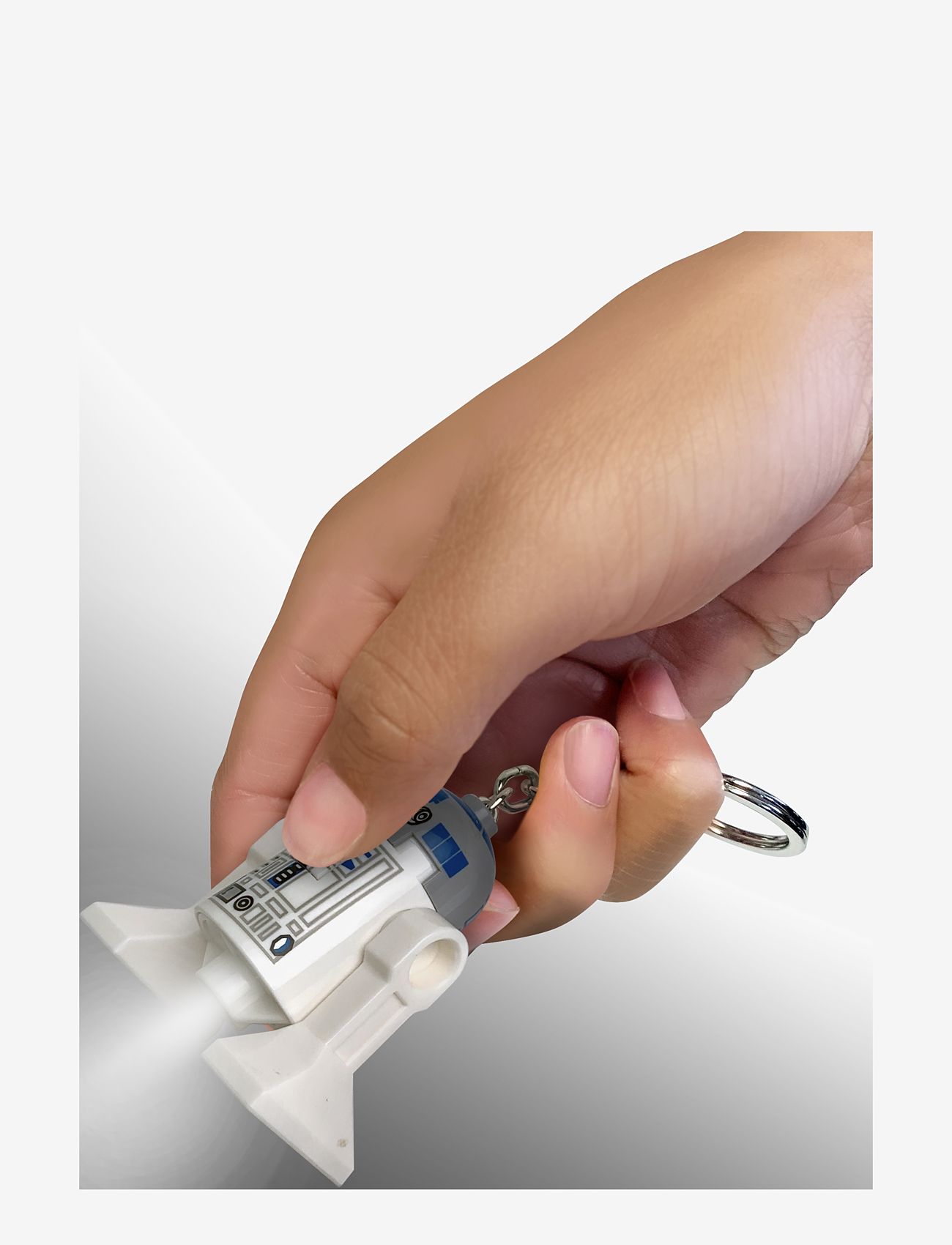 Euromic - LEGO R2-D2 Key chain with LED light - die niedrigsten preise - white - 3