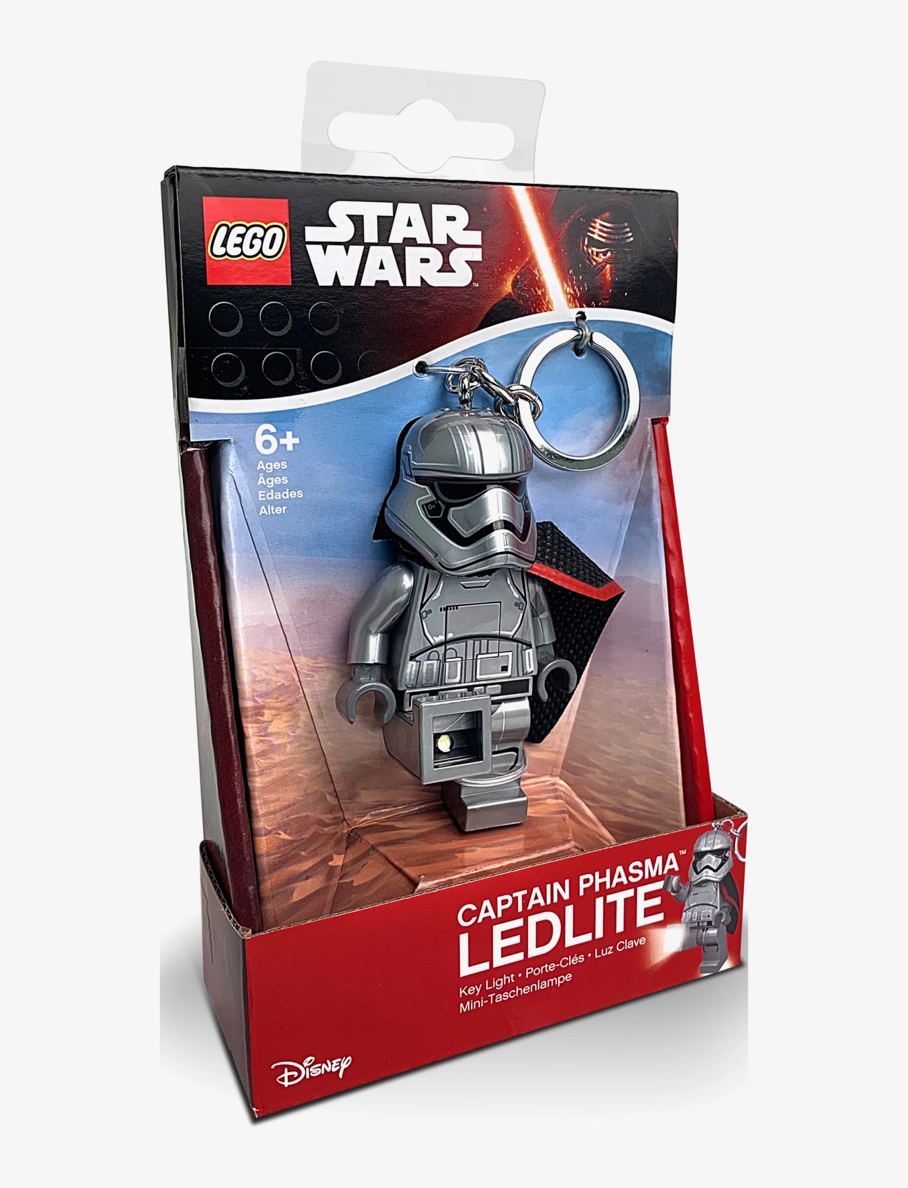 Euromic - LEGO CAPTAIN PHASMA Key chain w/LED light - silver - 1