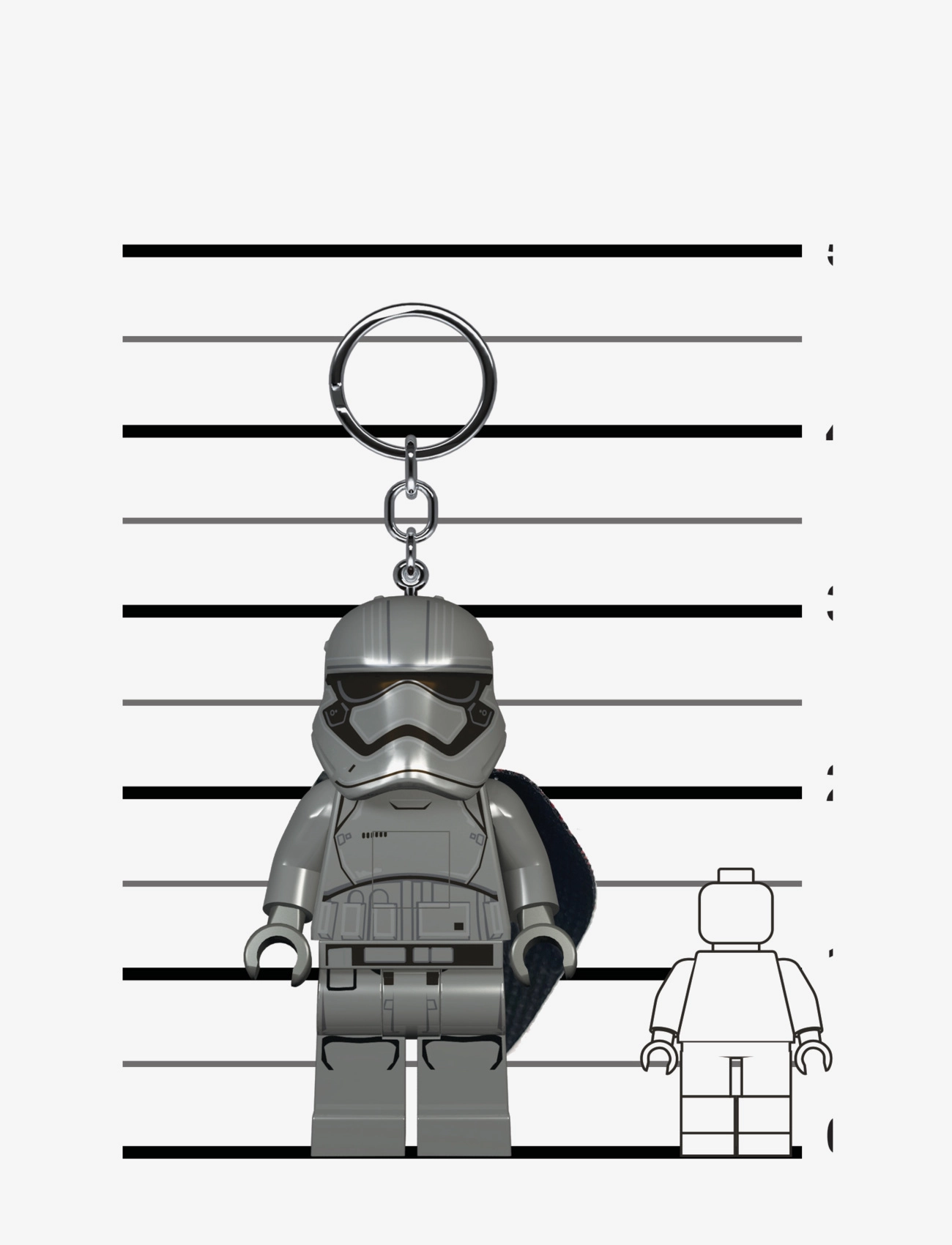 Euromic - LEGO CAPTAIN PHASMA Key chain w/LED light - silver - 5