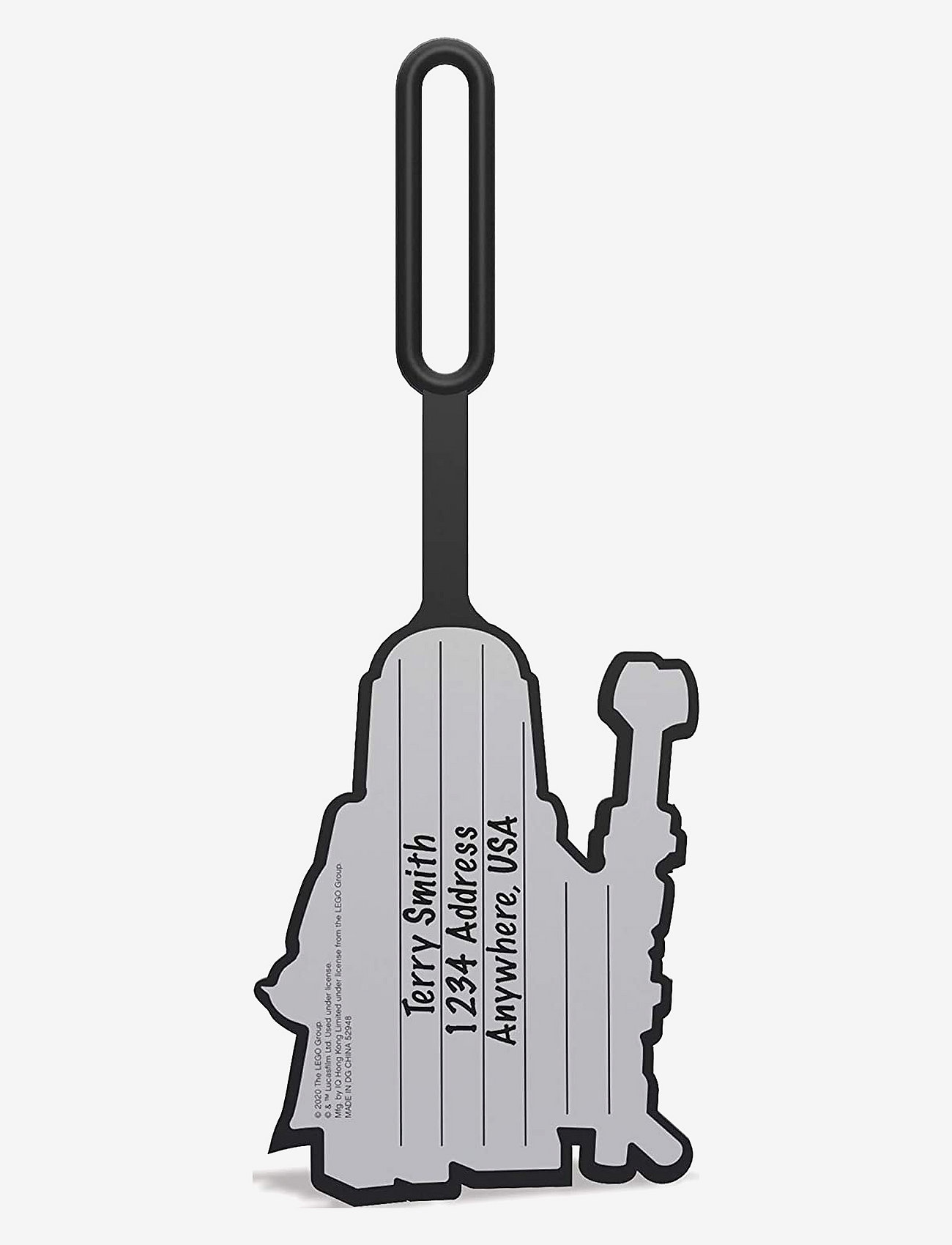 Star Wars - LEGO STAR WARS, Bag tag, The Mandalorian with the child - väskaccessoarer - black - 1