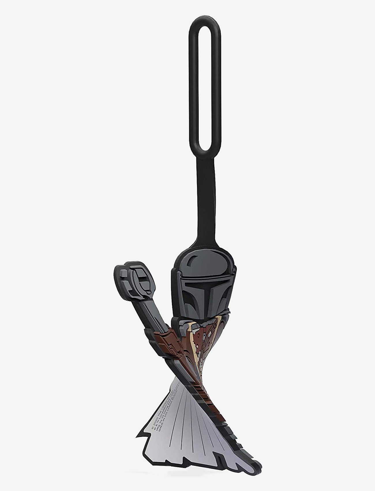 Star Wars - LEGO STAR WARS, Bag tag, The Mandalorian with the child - väskaccessoarer - black - 2
