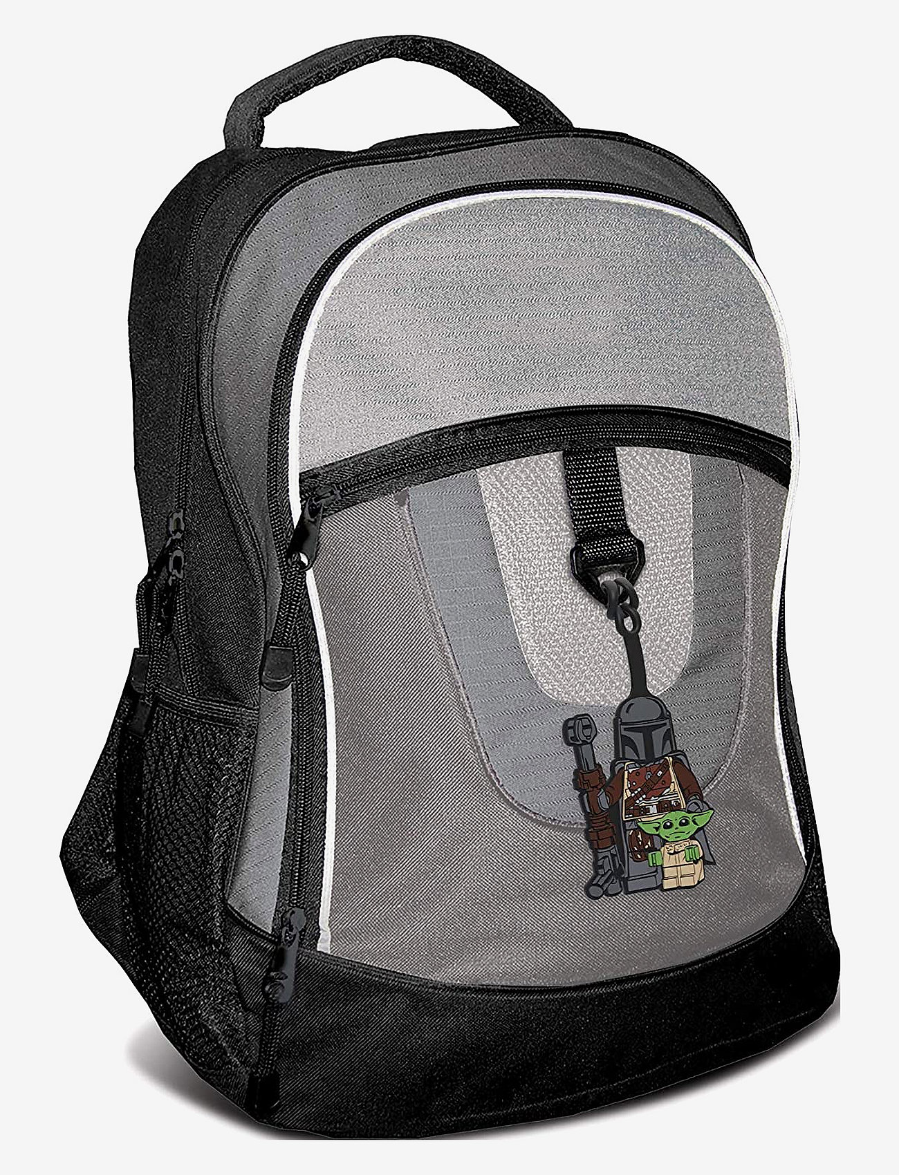 Star Wars - LEGO STAR WARS, Bag tag, The Mandalorian with the child - väskaccessoarer - black - 4