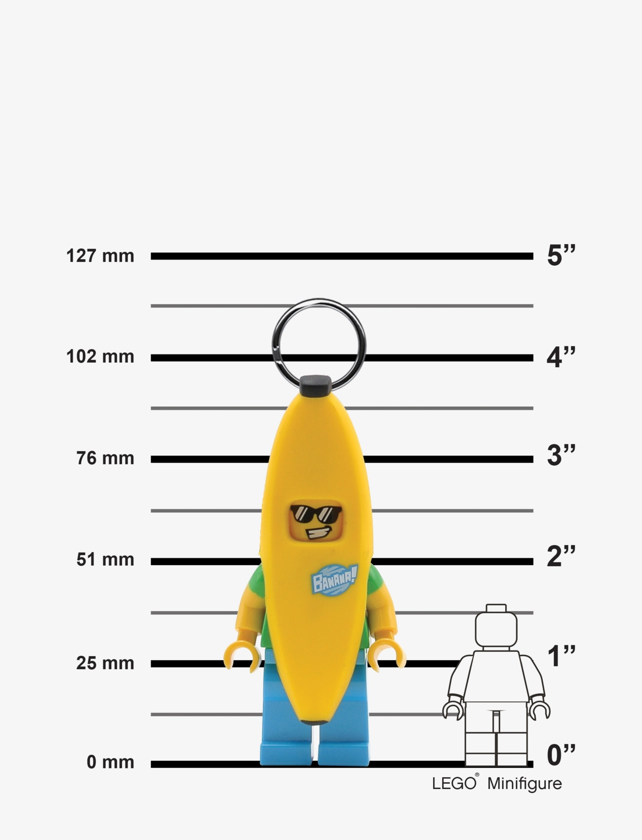 LEGO - LEGO ICONIC, BANANA GUY Key chain with LED light - porte-clés - yellow - 2