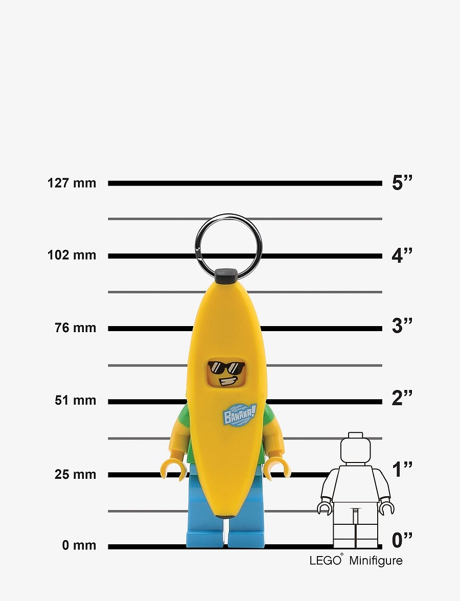 LEGO - LEGO ICONIC, BANANA GUY Key chain with LED light - porte-clés - yellow - 2