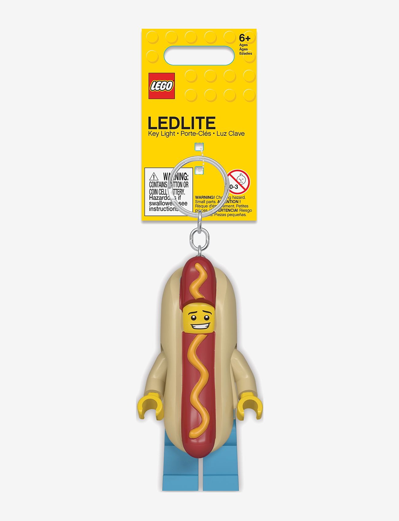 LEGO - LEGO ICONIC, HOT DOG MAN Key chain with LED light - aksessuaarid kotile - multi coloured - 1