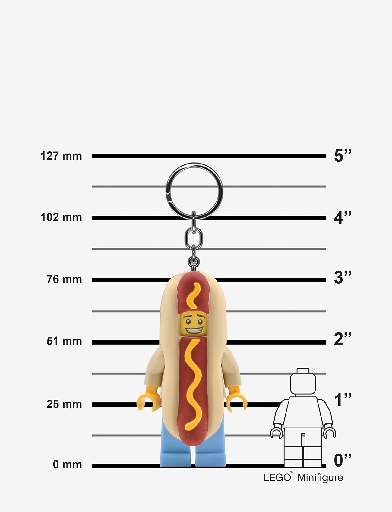 LEGO - LEGO ICONIC, HOT DOG MAN Key chain with LED light - aksessuaarid kotile - multi coloured - 2