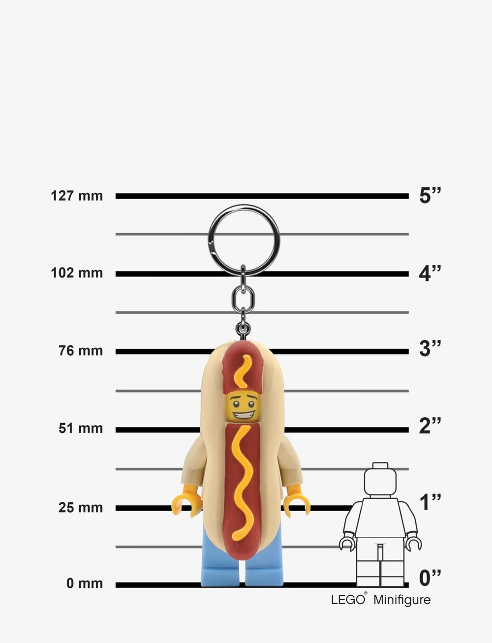 LEGO - LEGO ICONIC, HOT DOG MAN Key chain with LED light - zubehör für taschen - multi coloured - 2