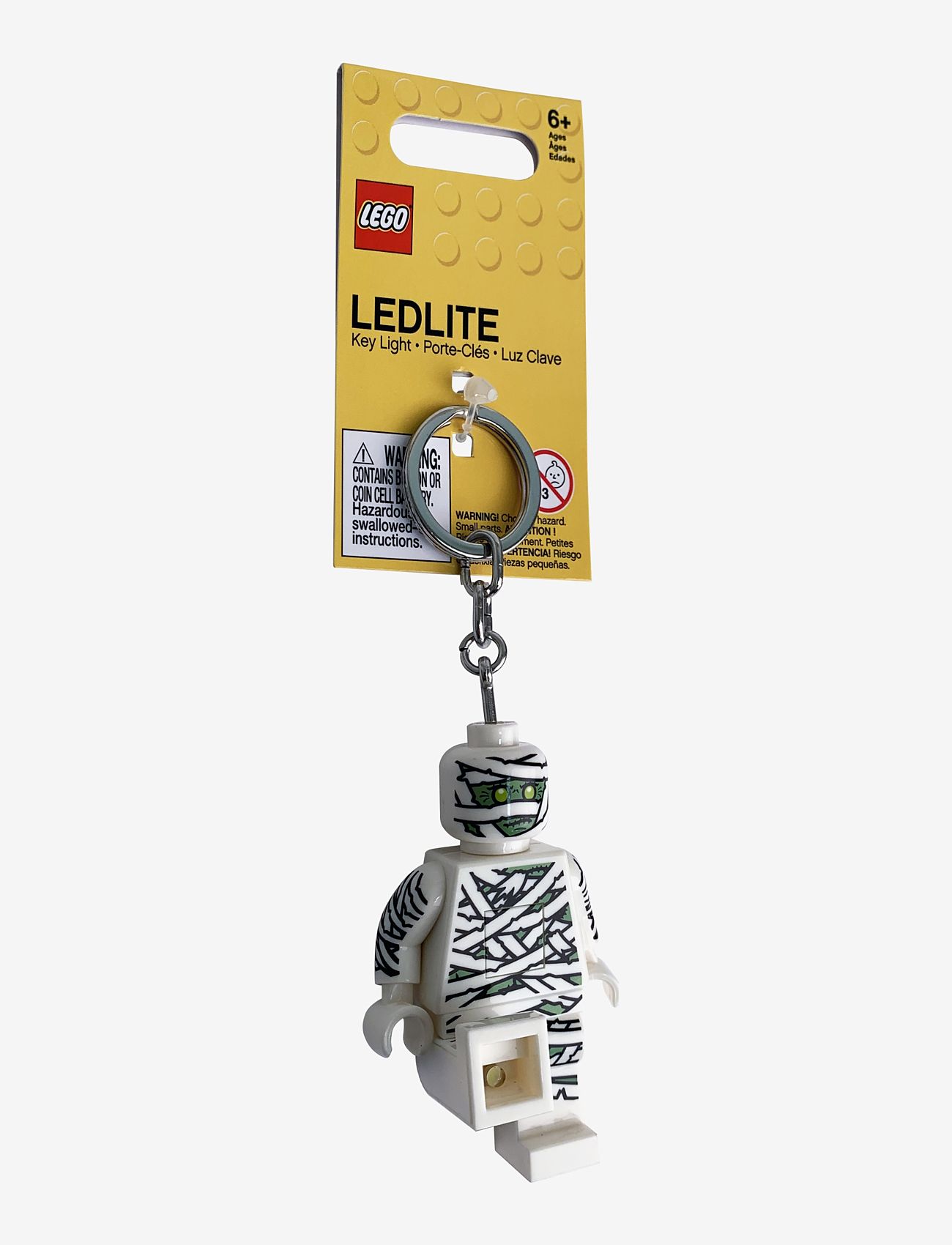 Euromic - LEGO ICONIC, MUMMY Key chain w/LED light, H - laveste priser - white - 1