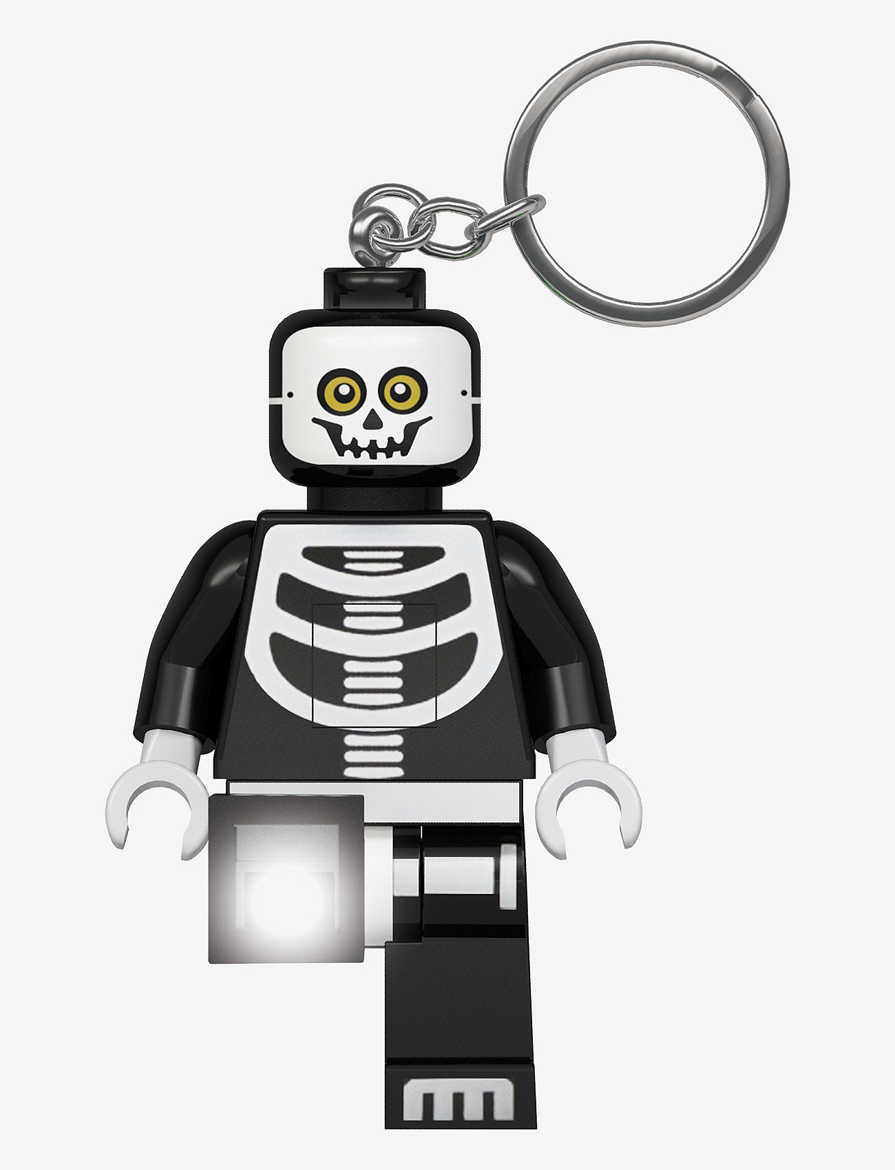 Euromic - LEGO ICONIC, SKELETON Key chain w/LED light, H - lägsta priserna - black - 1