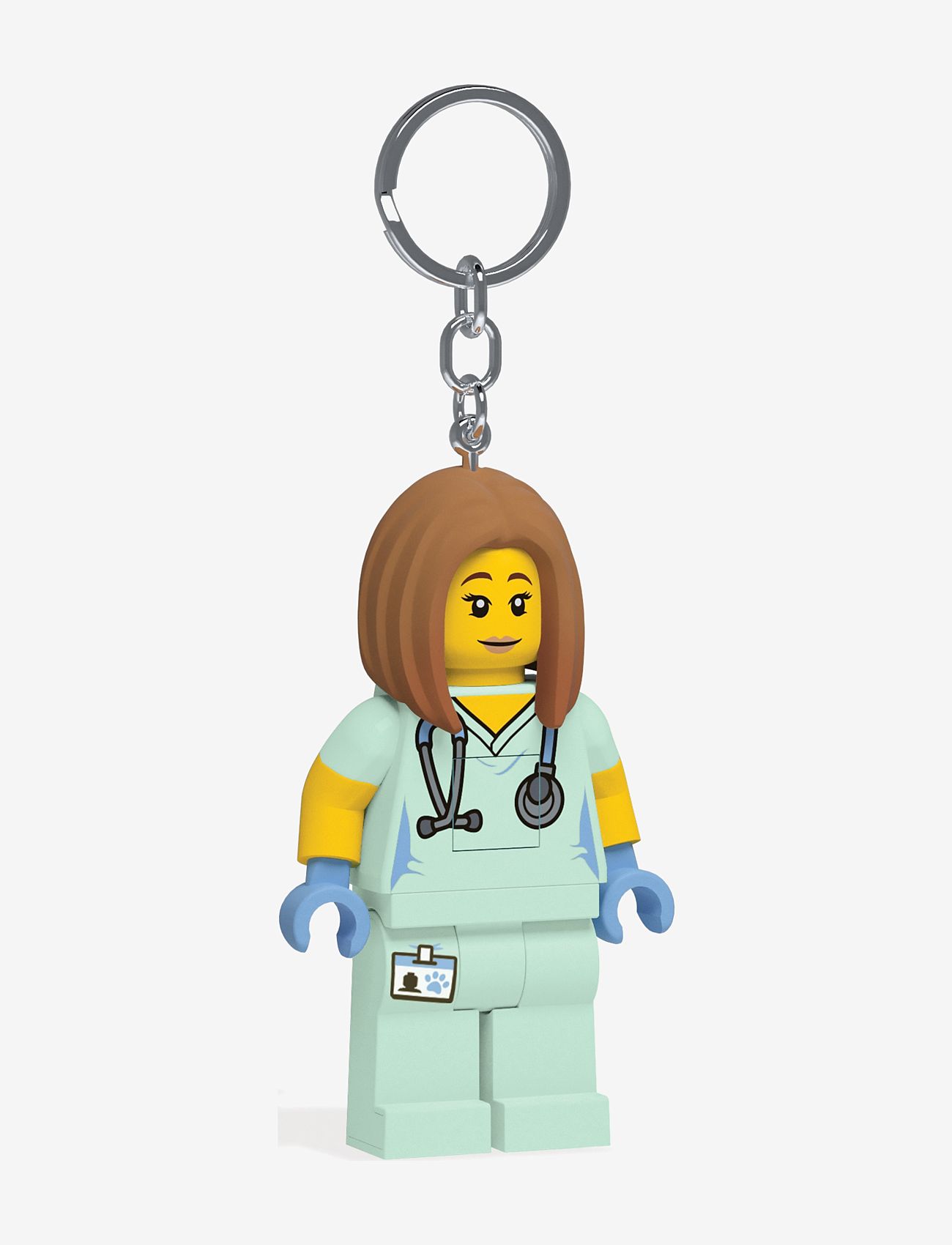 LEGO - LEGO IKONISK, SYGEPLEJERSKE, nøglering med LED-lys - nøgleringe - green - 4