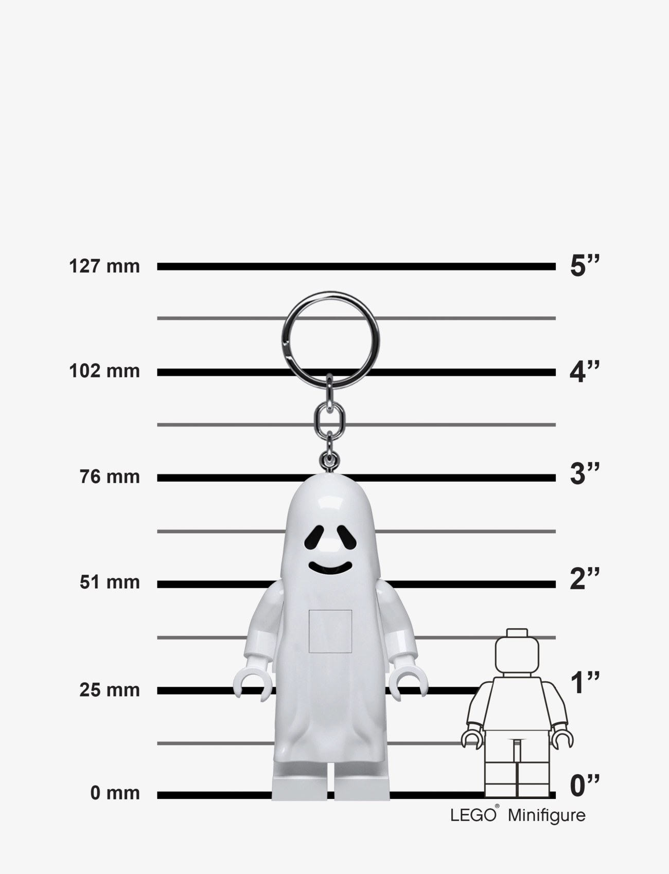 LEGO - LEGO ICONIC, GHOST Key chain with LED light - schlüsselanhänger - white - 5