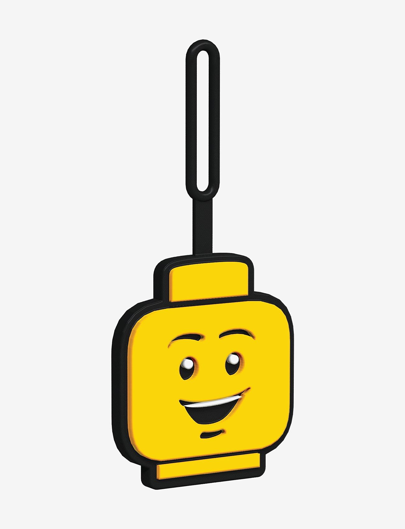 LEGO - LEGO IKONISK, Bagagemærke, DRENG ANSIGT - tasketilbehør - yellow - 0