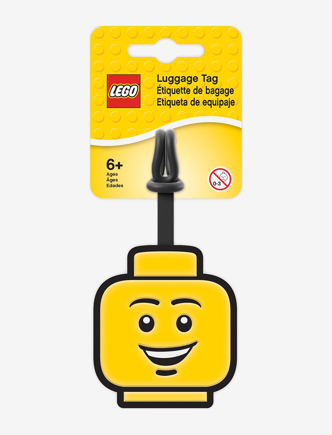 LEGO - LEGO IKONISK, Bagagemærke, DRENG ANSIGT - tasketilbehør - yellow - 2