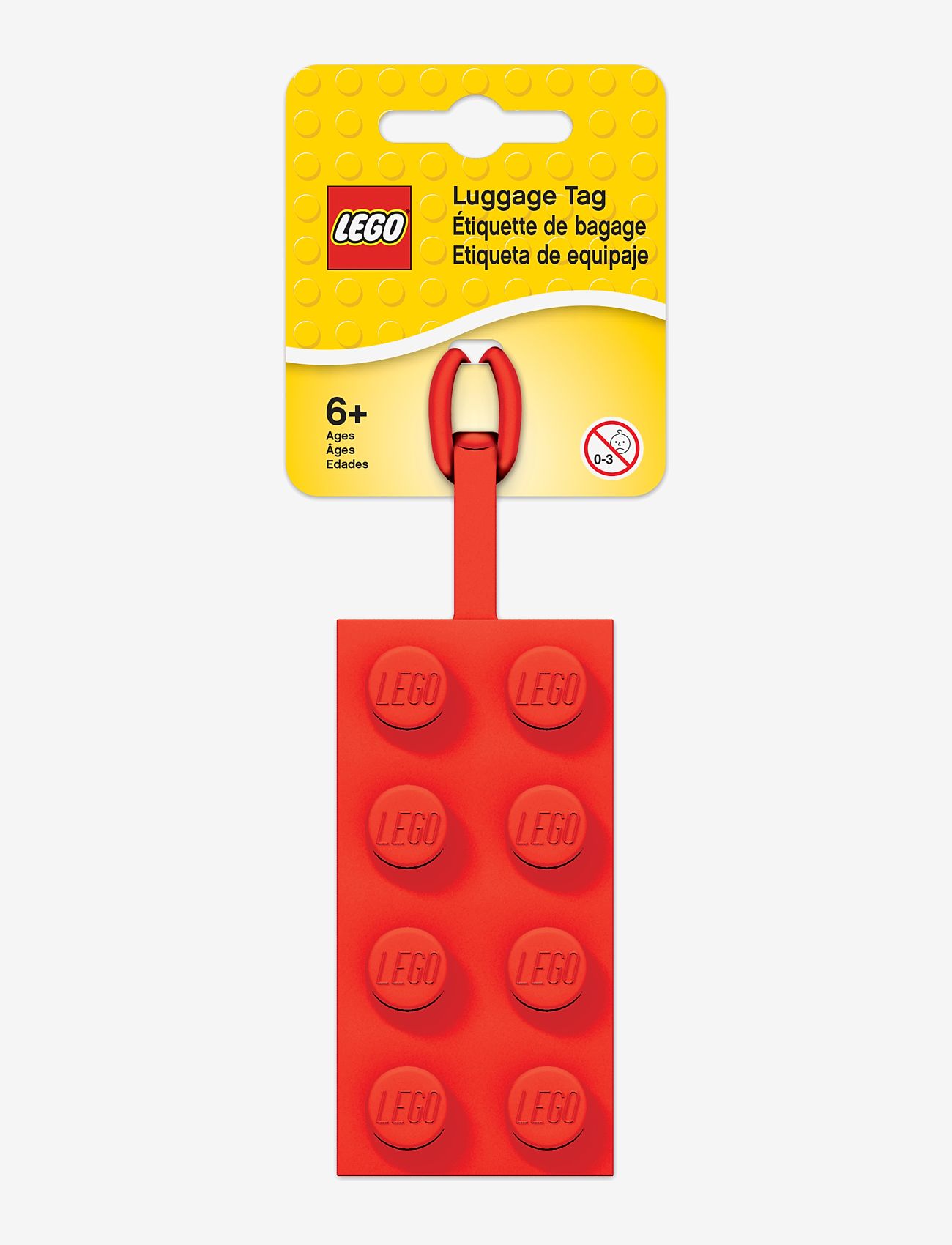 LEGO - LEGO ICONIC, Luggage tag, RED - krepšių priedai - red - 1
