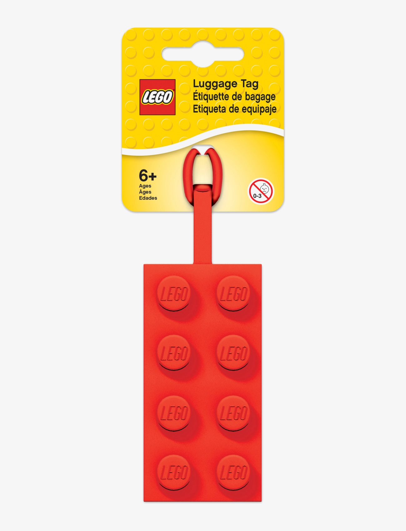 LEGO - LEGO ICONIC, Luggage tag, RED - zubehör für taschen - red - 1