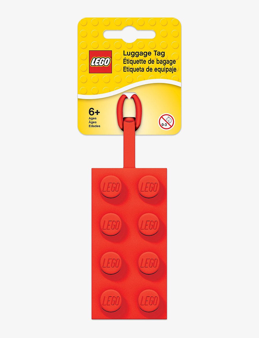LEGO - LEGO ICONIC, Luggage tag, RED - zubehör für taschen - red - 1