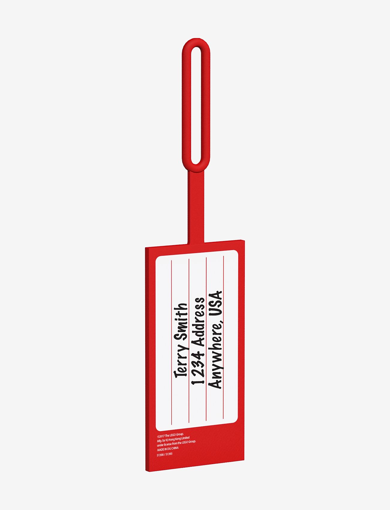 LEGO - LEGO ICONIC, Luggage tag, RED - krepšių priedai - red - 3
