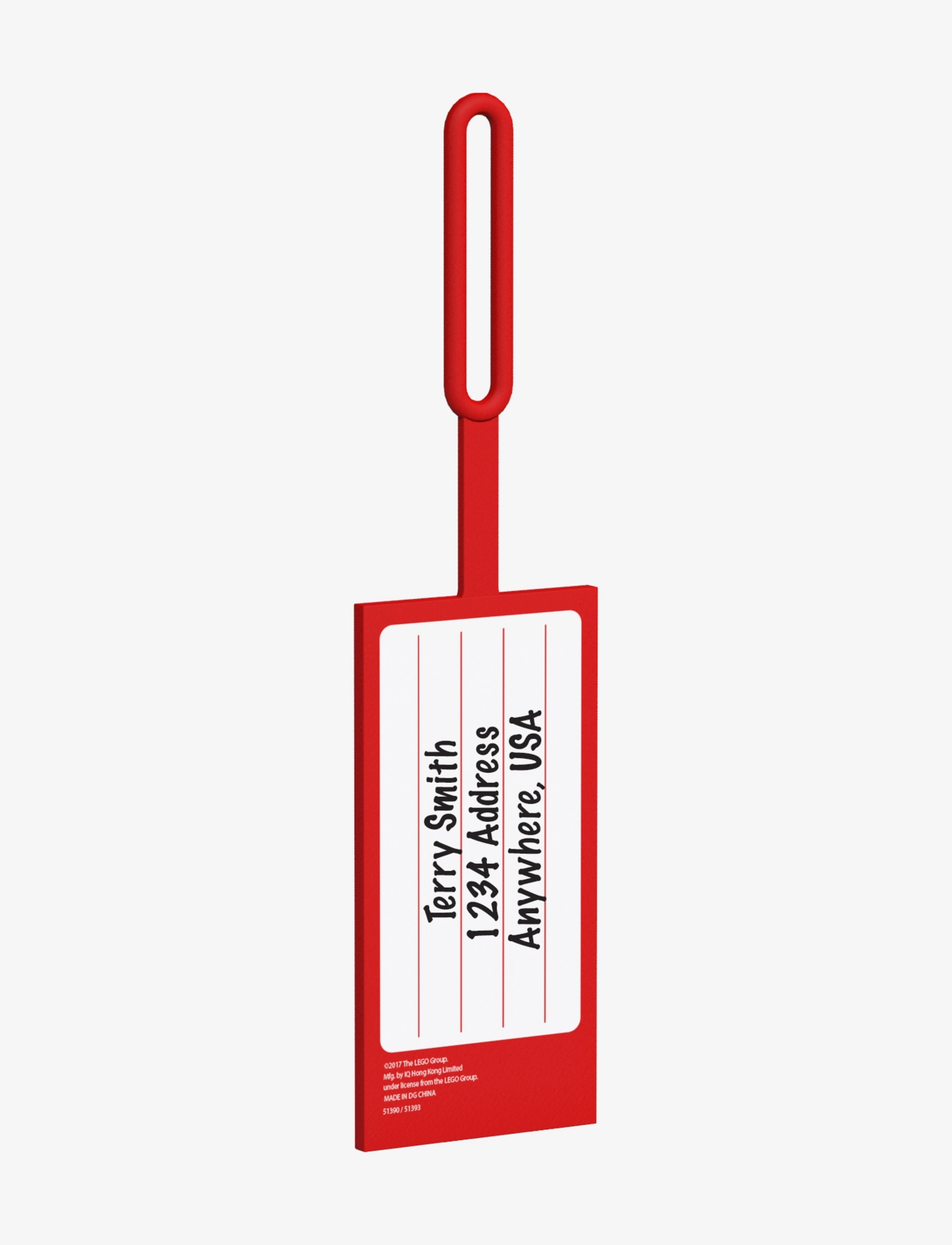 LEGO - LEGO ICONIC, Luggage tag, RED - zubehör für taschen - red - 3