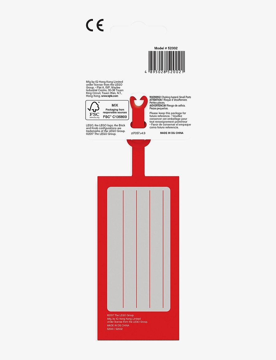 LEGO - LEGO ICONIC, Luggage tag, RED - zubehör für taschen - red - 4