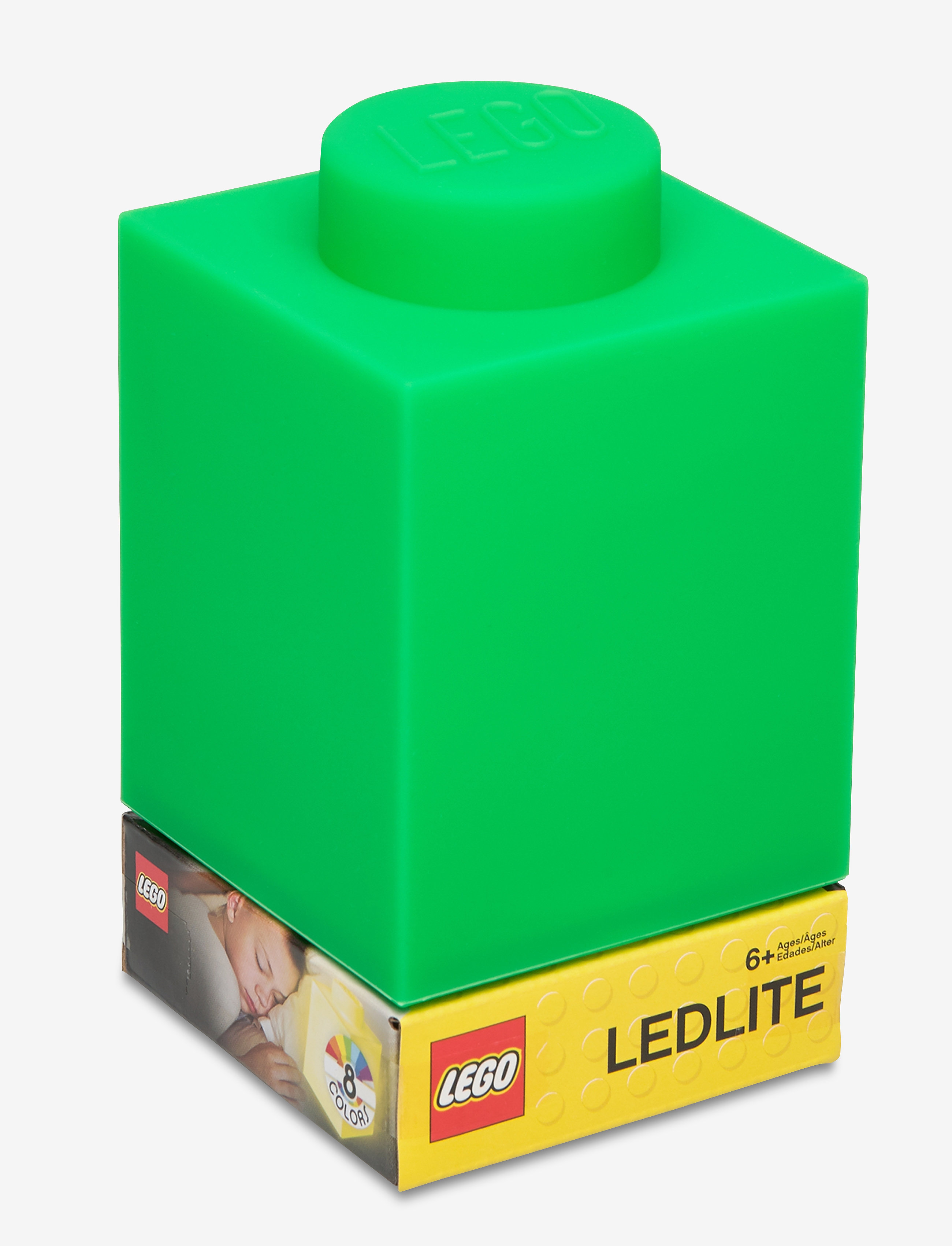 LEGO ICONIC, Silicone Brick 1000% with LED lite BLUE - GREEN