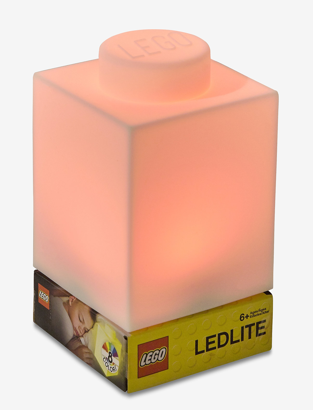 LEGO - LEGO ICONIC, Silicone Brick 1000% with LED lite BLUE - bordslampor - white - 1