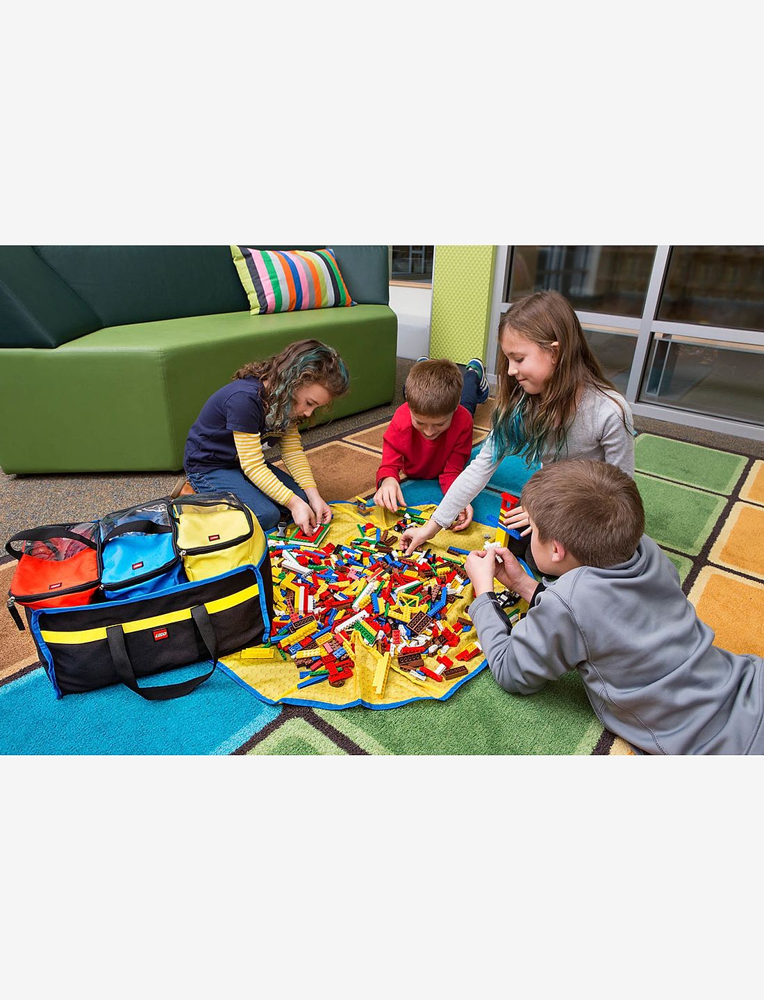 Lego 4 piece toy organizer tote hotsell