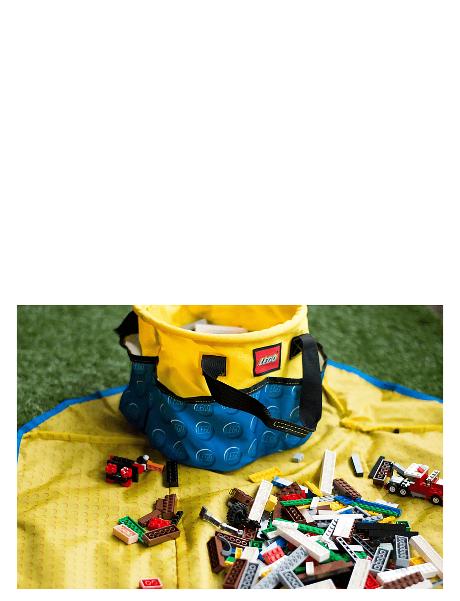 LEGO - LEGO® STORAGE Big bucket, 25 x 30 x 30 cm, 9 L - petits sacs - blue - 3