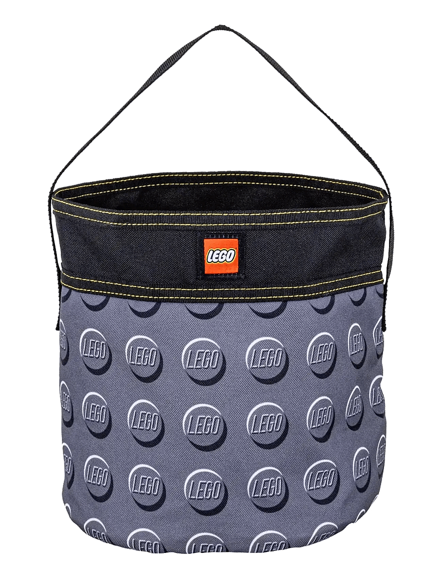 LEGO - LEGO® STORAGE Cinch bucket, GREY, 22x20 cm, 6.3 L - petits sacs - grey - 0