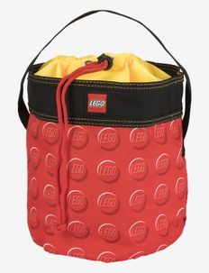 LEGO STORAGE Cinch bucket, red, Euromic