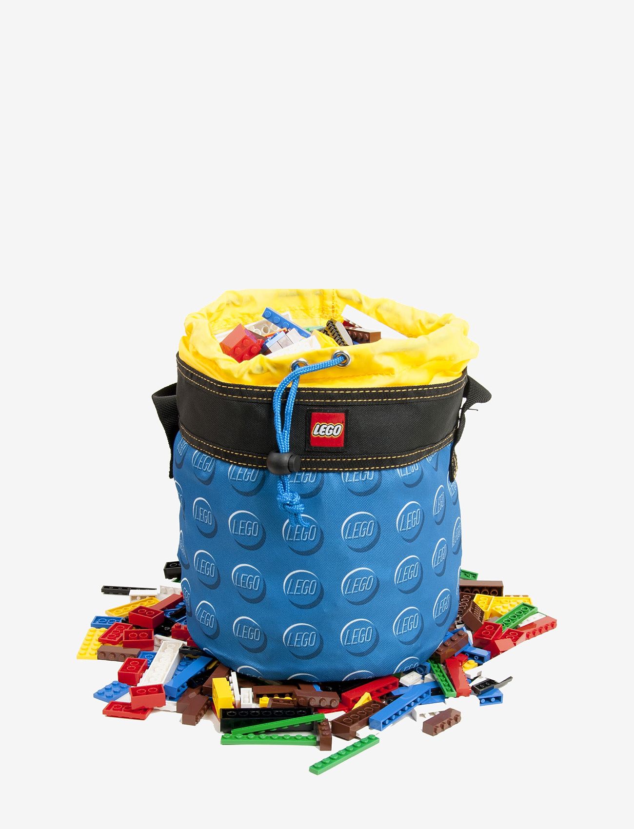 Euromic - LEGO STORAGE Cinch bucket, blue - förvaringskorgar - blue - 1