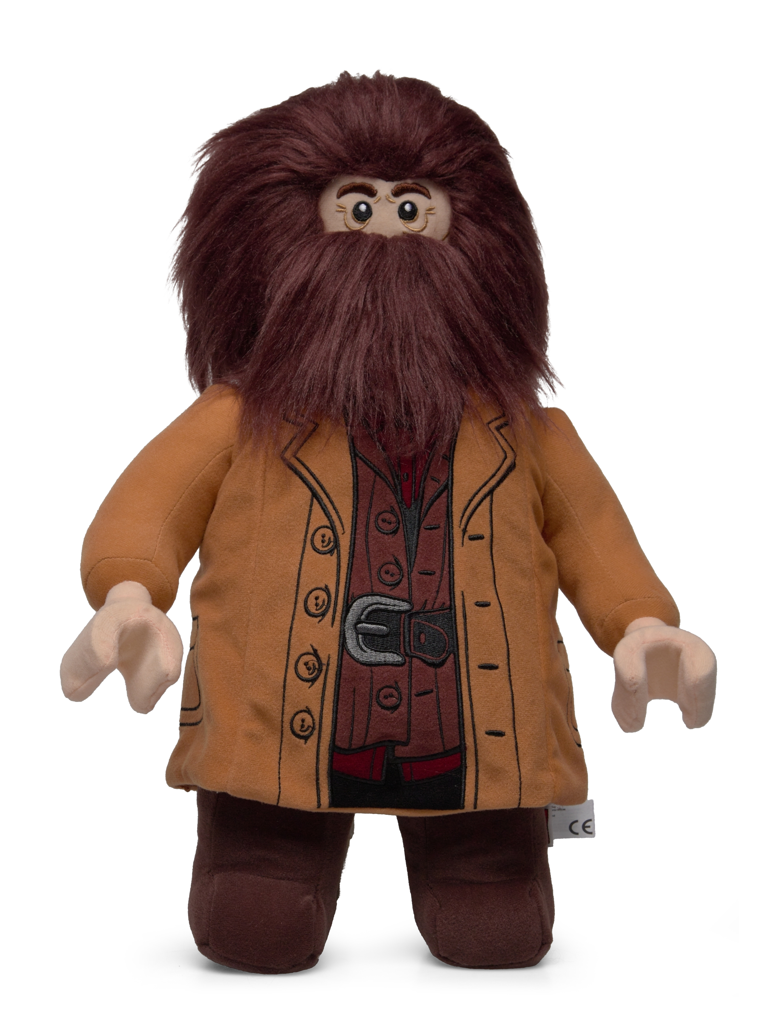 Harry Potter Lego Hagrid Plysdyr, Stuffed Legetøj, Brun, Str: ONE SIZE