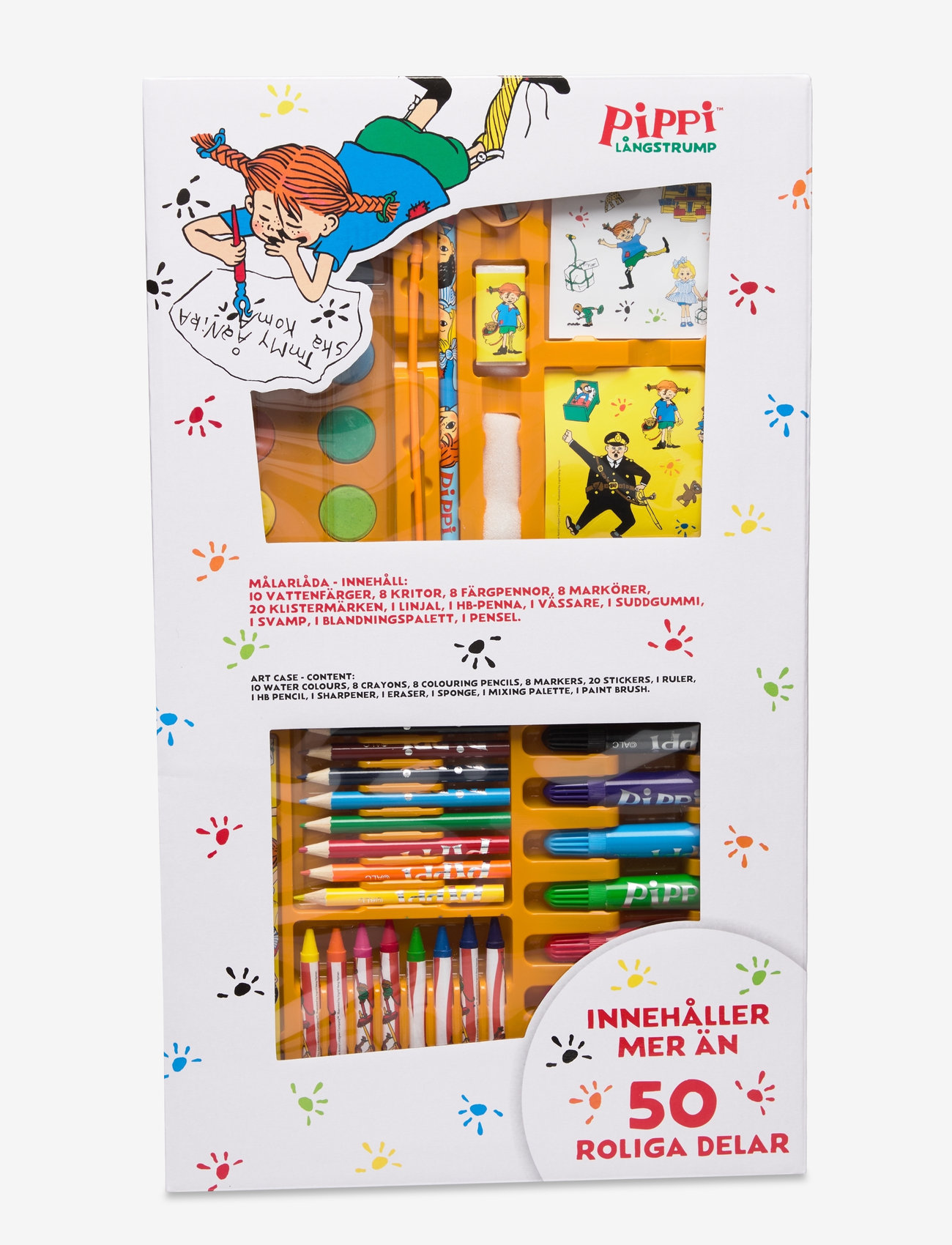 Pippi Langstrumpf - PIPPI ART CASE - schreibwaren - white - 0