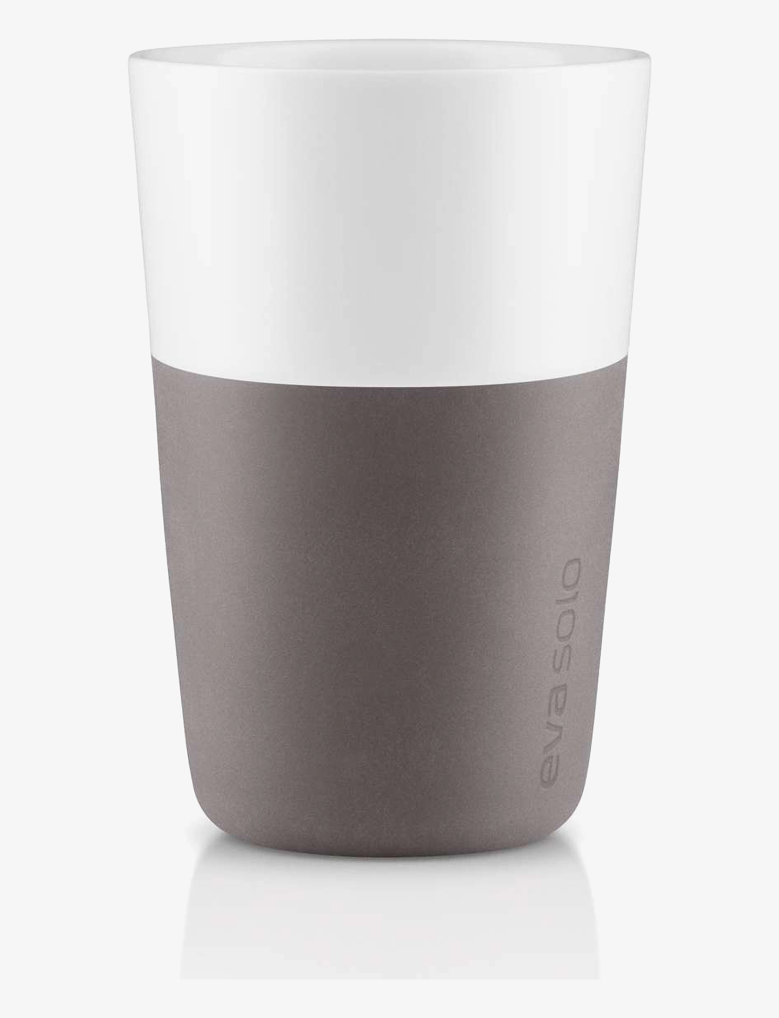 Eva Solo - 2 Cafe Latte-krus grey - kaffekopper - grey - 1