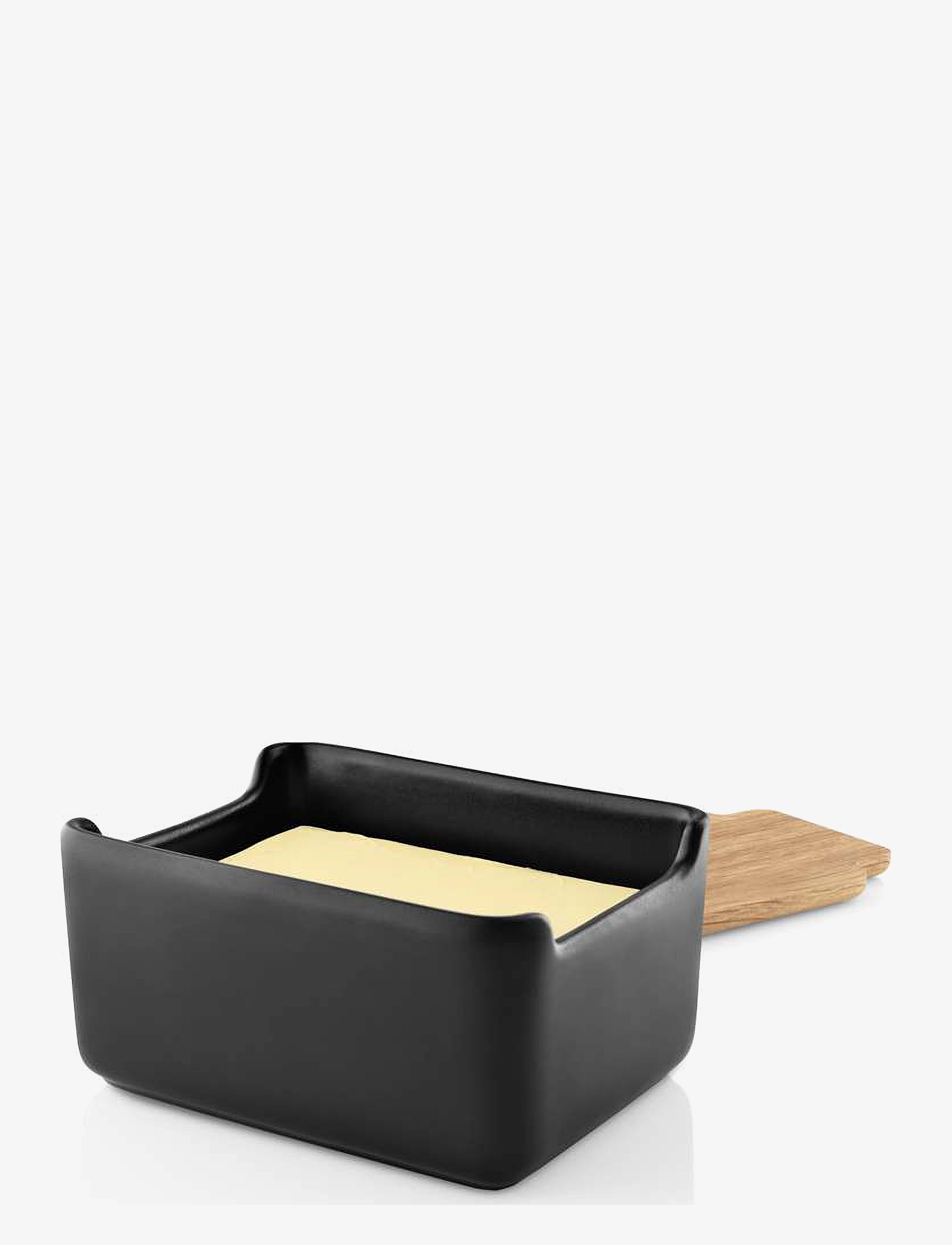 Eva Solo - Butter dish w/oak lid Nordic kitchen - black - 2